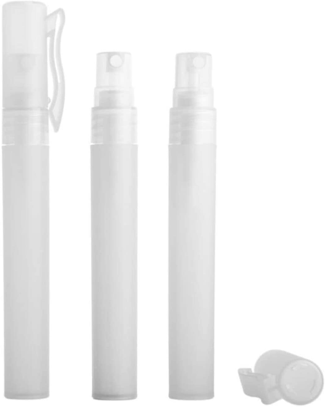 Symbah 10 Pack 10ml Mini Spray Bottles - Refillable Empty Plastic Fine Mist Travel Atomizer for Cosmetics, Hand Sanitizer, Essential Oils | Perfect for DIY Beauty, Travel Toiletries & Aromatherapy