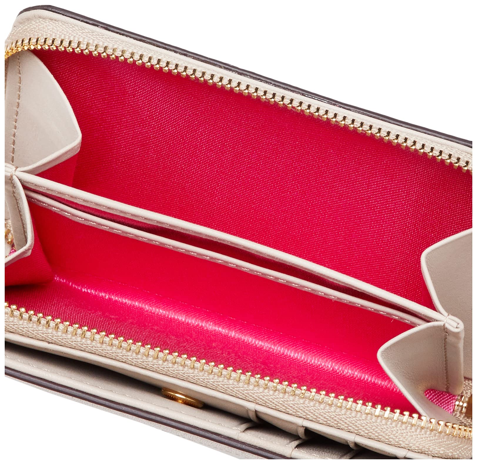 KATHARINE HAMNETT LONDON Women's Bi-Fold Zipper Wallet with Coin Purse - Stylish & Compact for Everyday Use, Travel, and Gift Giving