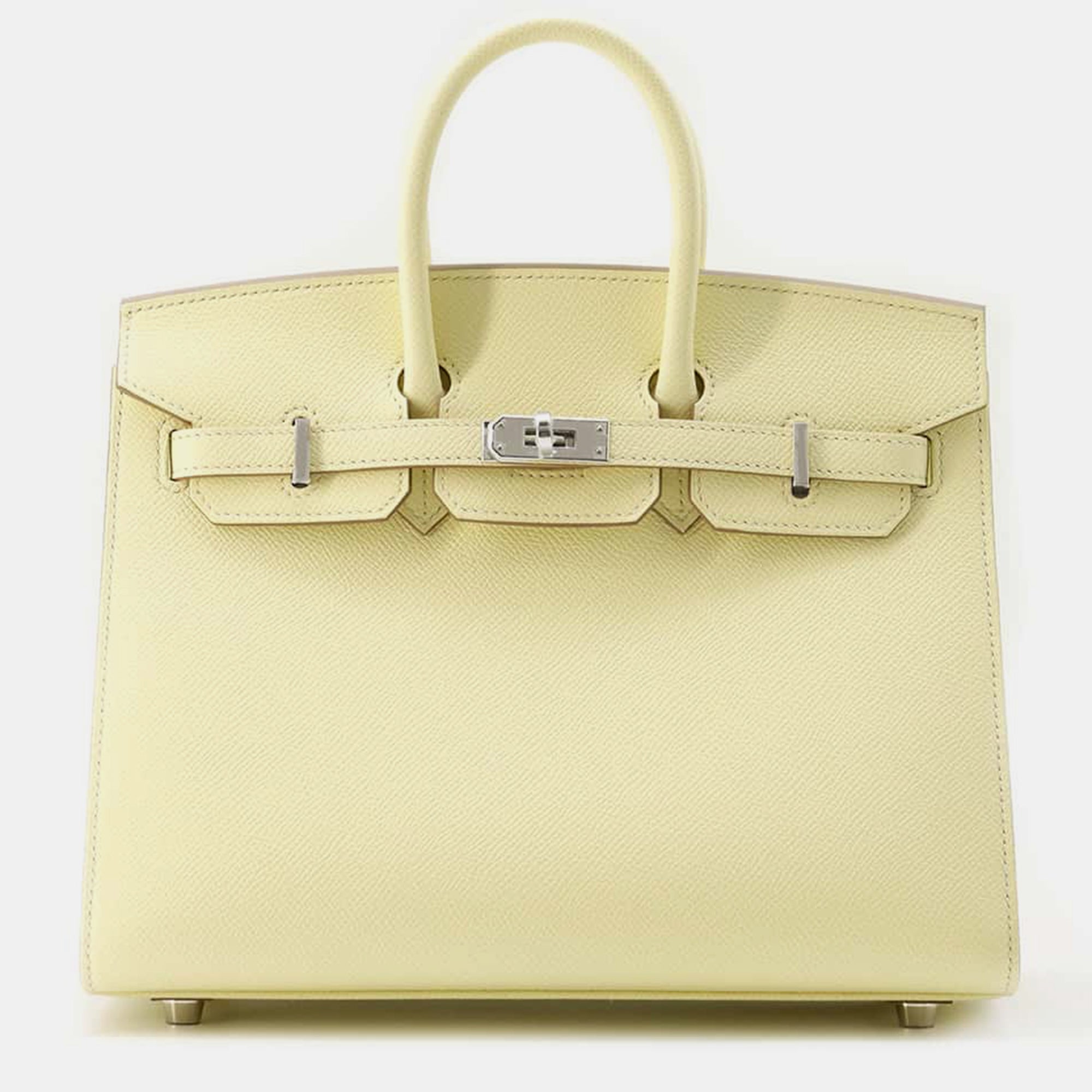 Authentic Hermès Birkin 25 Sellier Bag in Jaune Milton Epsom Leather - Luxury Handbag for Women, Perfect for Work, Travel & Special Occasions