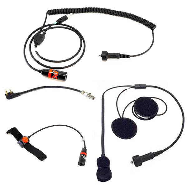 Kenwood/BaoFeng Motorcycle Communication Kit - 2-Way Radio Headset System for Riders | Perfect for Group Rides, Touring & Adventure Motorcycling