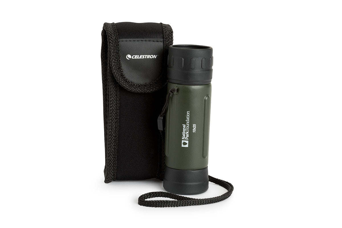 National Park Foundation 10x25 Monocular - Compact & Lightweight High Power Monocular Telescope for Bird Watching, Hiking, Travel & Outdoor Adventures