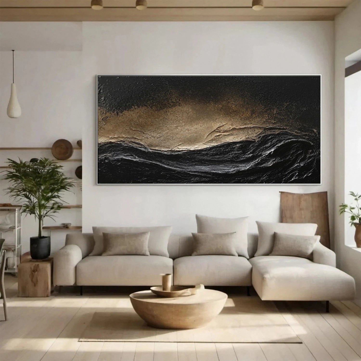 Ocean and Sky Painting #OS 235 - Stunning Seascape Wall Art for Home & Office Decor - Perfect for Living Room, Bedroom or Beach House