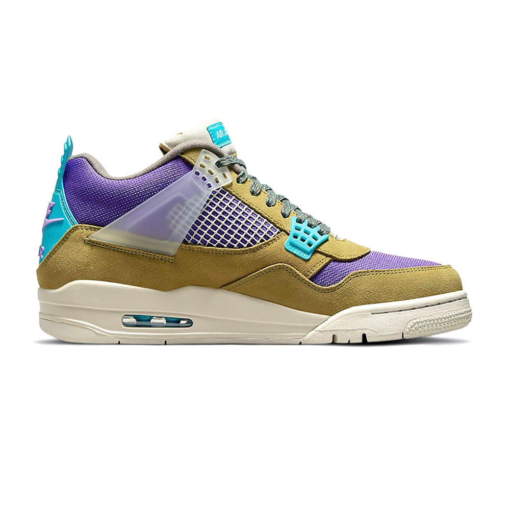 Air Jordan 4 x Union Desert Moss 30th Anniversary Retro Sneakers - Men's Basketball Shoes for Casual Wear & Street Style Fashion