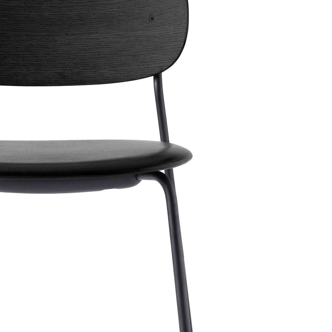 Stackable Upholstered Dining Chairs - Modern Comfort for Home, Office & Restaurant Use