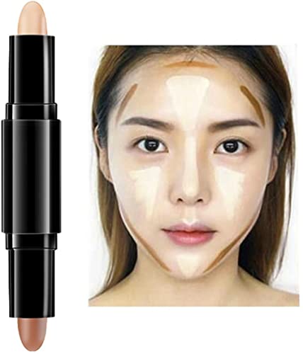 2-in-1 Contour Stick with Highlighter & Concealer - Waterproof Makeup Pen for Face Contouring & Brightening | Perfect for Daily Use, Special Occasions & Professional Makeup Artists