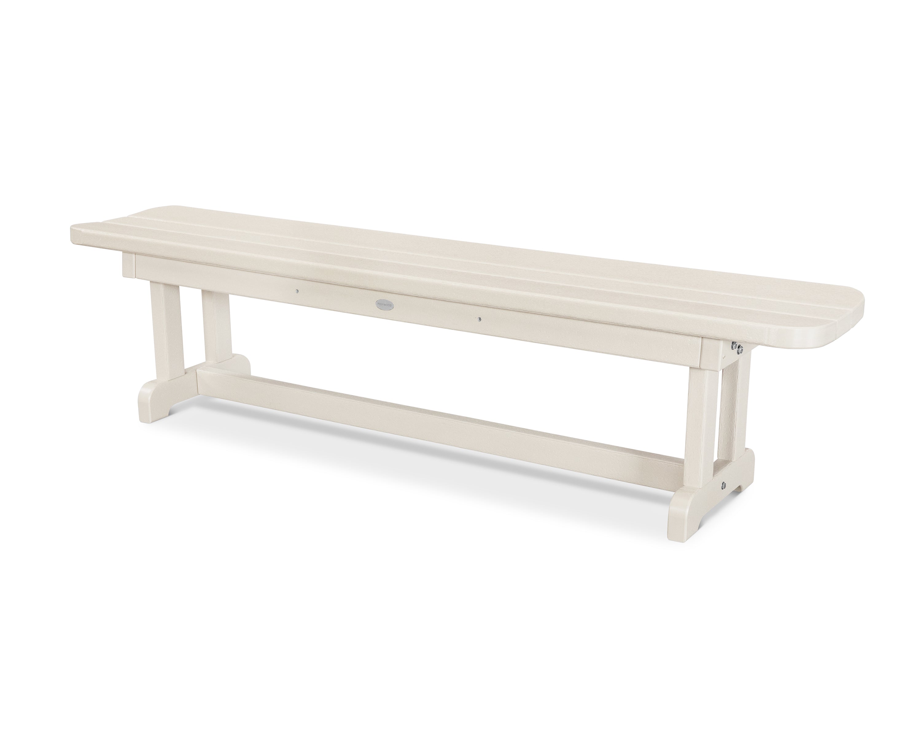 POLYWOOD Park 72 Harvester Backless Bench - Durable Outdoor Furniture for Patio, Garden & Backyard - Weather-Resistant & Low Maintenance