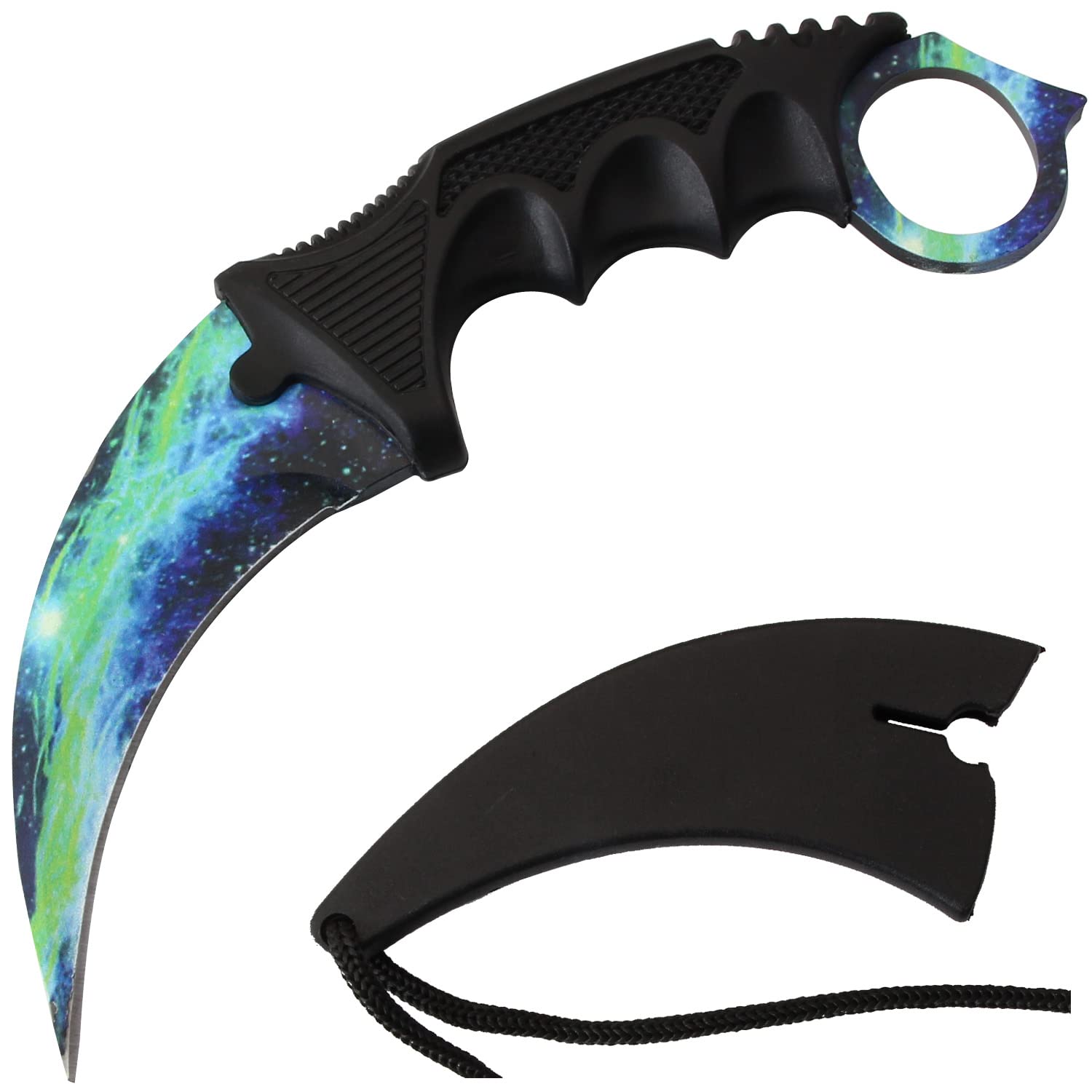 Tactical Karambit Knife - Stainless Steel Fixed Blade with Sheath | CS:GO Inspired Hunting & Camping Knife | Perfect for Outdoor Survival, Bushcraft & Tactical Training