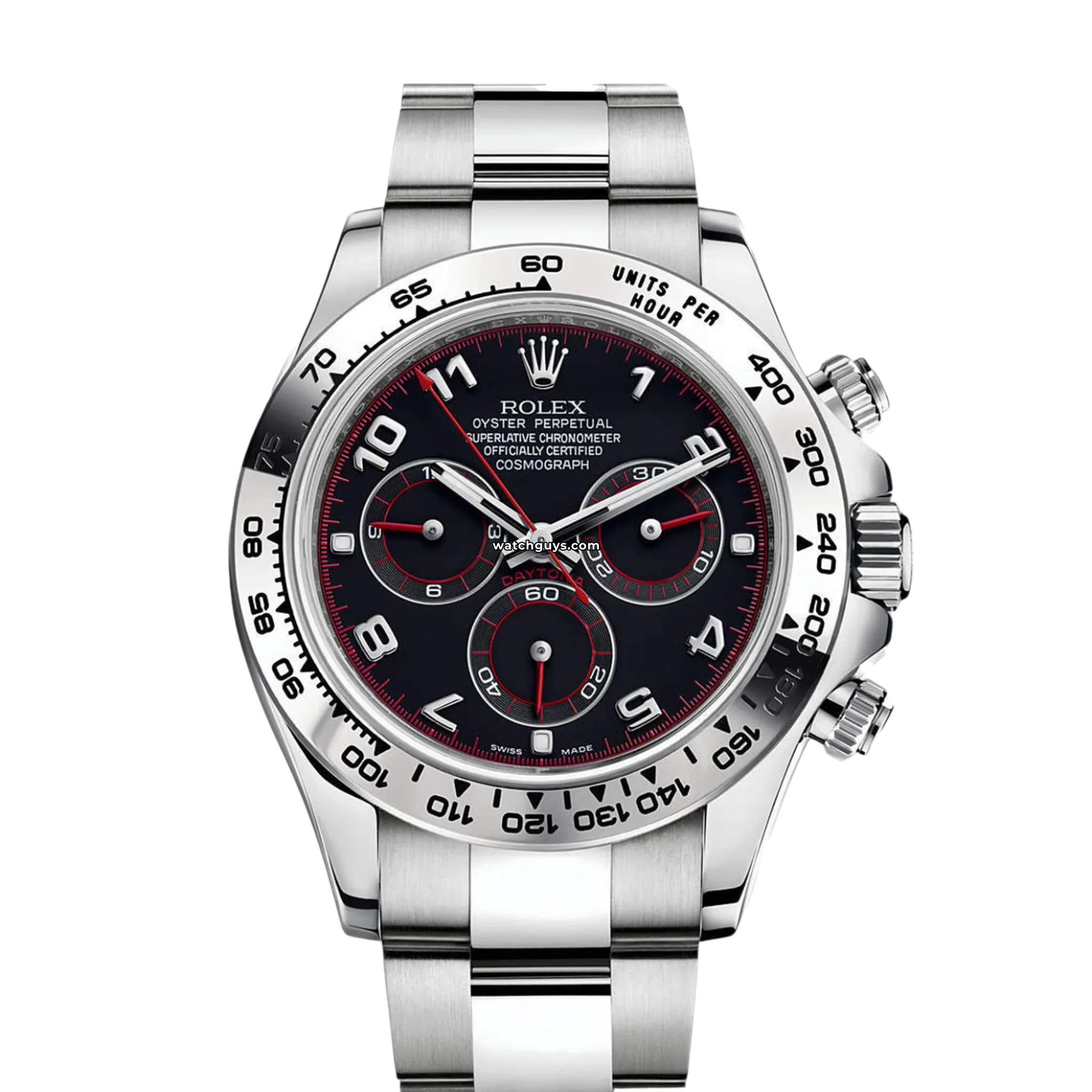 Rolex Daytona 116509 Men's Watch - Black Dial with Arabic Numerals, Racing Chronograph - Perfect for Luxury Collectors & Motorsport Enthusiasts