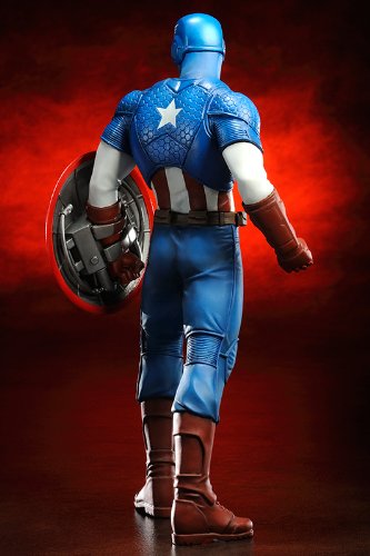 Kotobukiya Marvel Comics Captain America ARTFX+ Statue - Premium Collectible Figure for Superhero Fans | Perfect for Home Display, Office Decor, and Marvel Collections