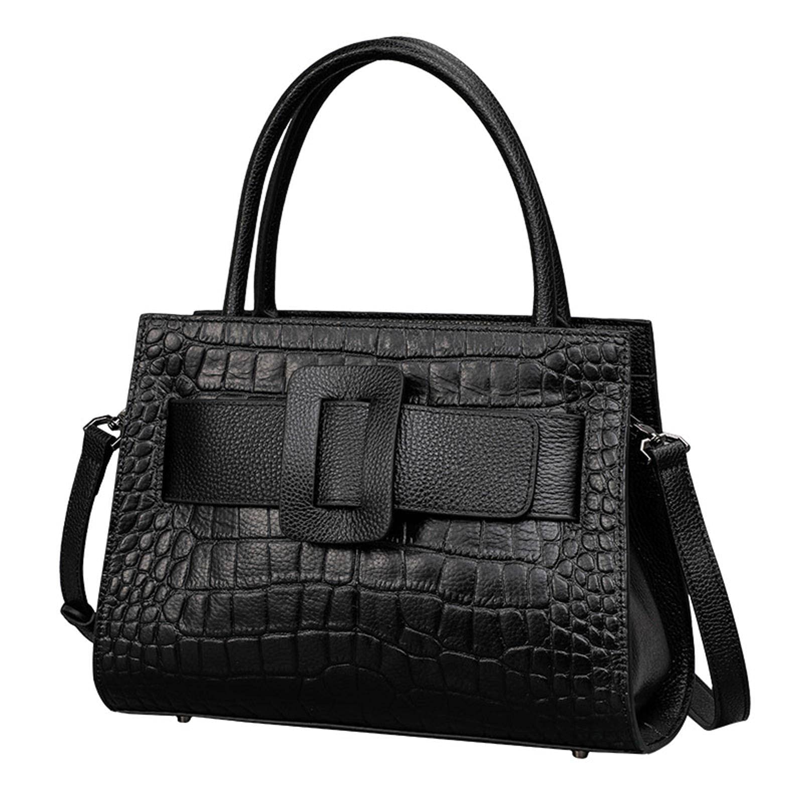 SAXTZDS Elegant Women's Shoulder Bag - Fashionable Cowhide Handbag for Work, Commute & Daily Use | Durable & Stylish Purse for Women | Perfect Office, Shopping & Travel Accessory