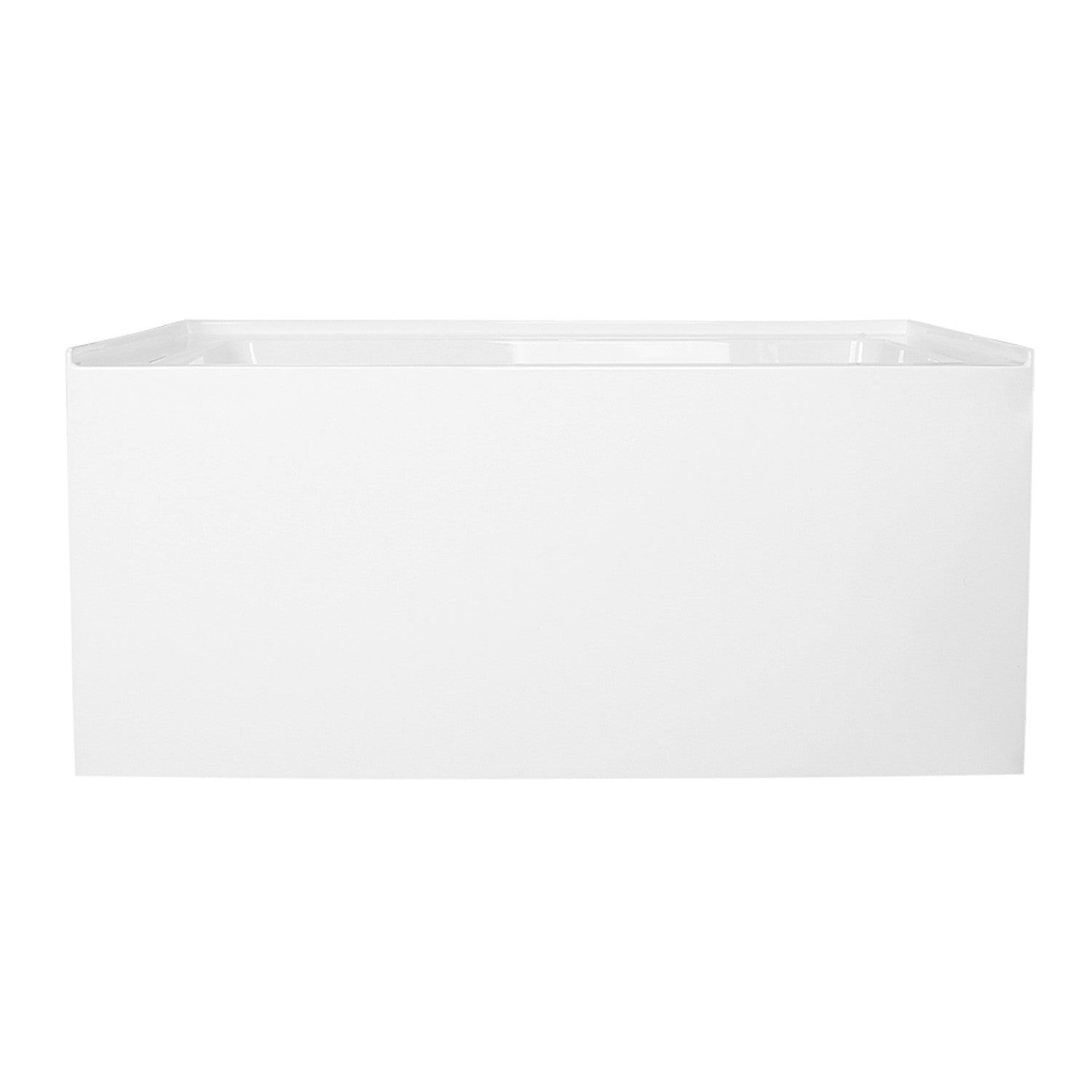 Aqua Eden VTDE483222R 48-Inch Acrylic Rectangular 3-Wall Alcove Bathtub - Right Hand Drain, Glossy White - Perfect for Modern Bathroom Renovations & Spa-Like Relaxation
