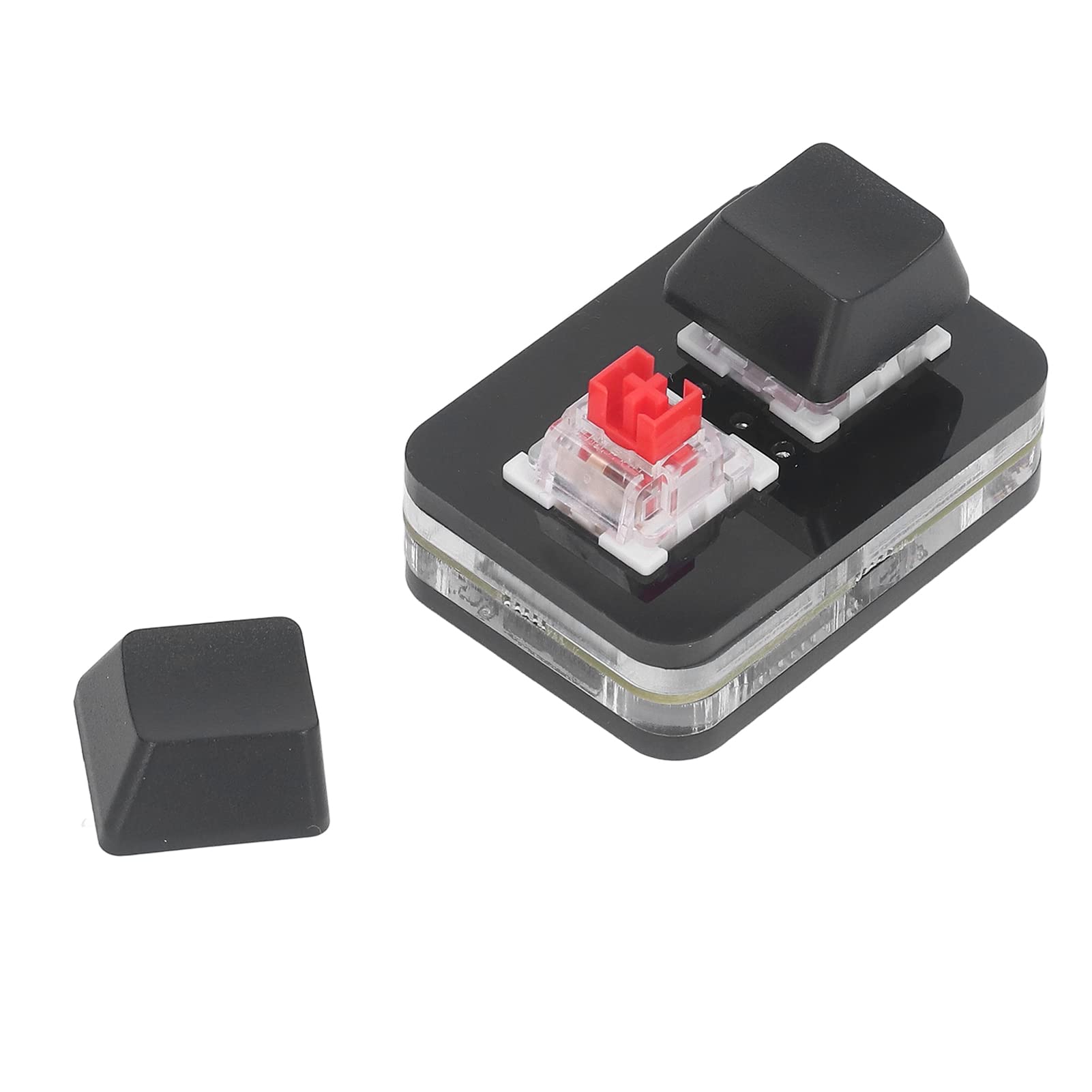 2-Key Hot Swap Mechanical Gaming Keyboard - OSU Mini USB with Red Switch for Rhythm Games (Black)
