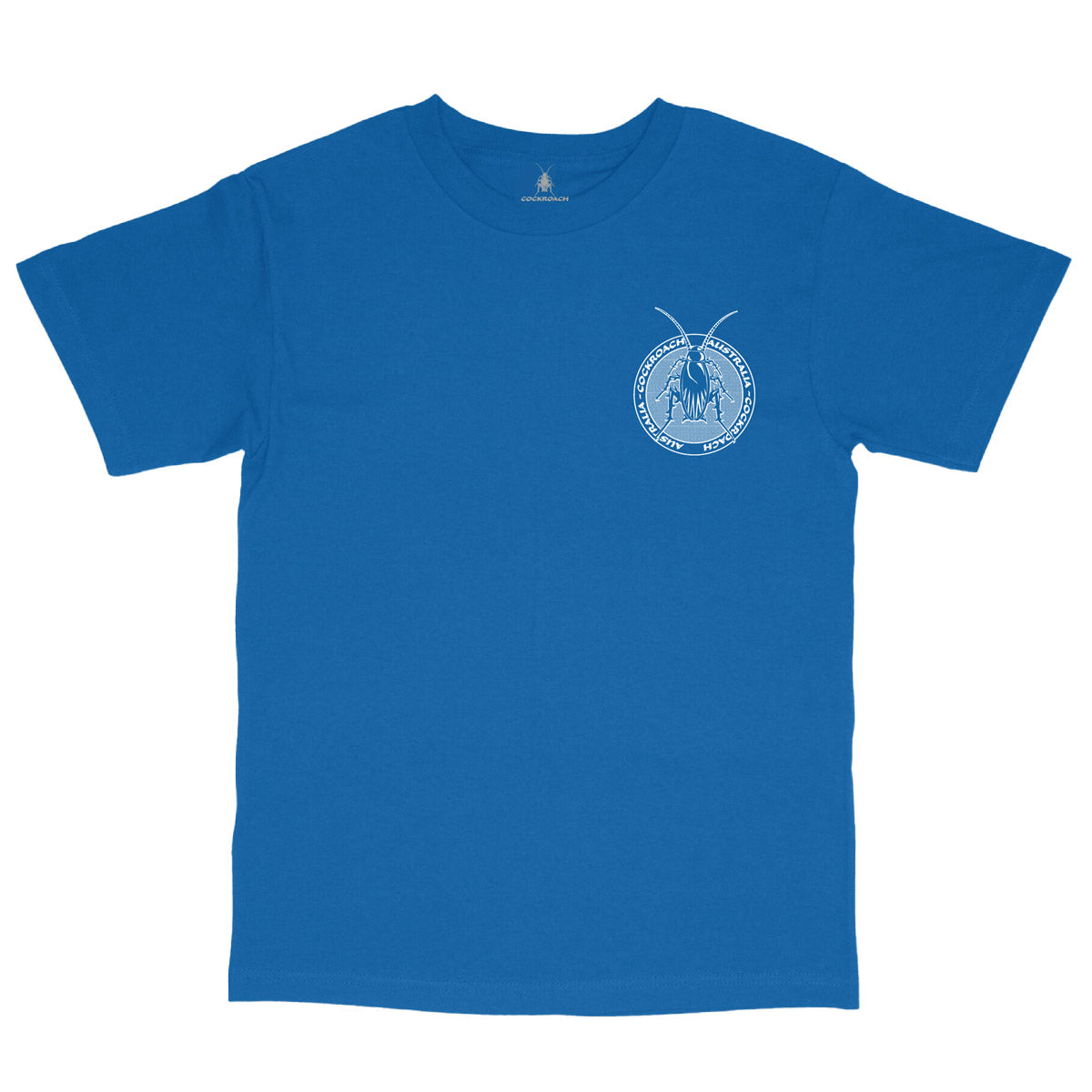 Anti-Cockroach Pest Control T-Shirt - Royal Blue/White - Funny Insect Killer Gift for Home & Garden Pest Problems