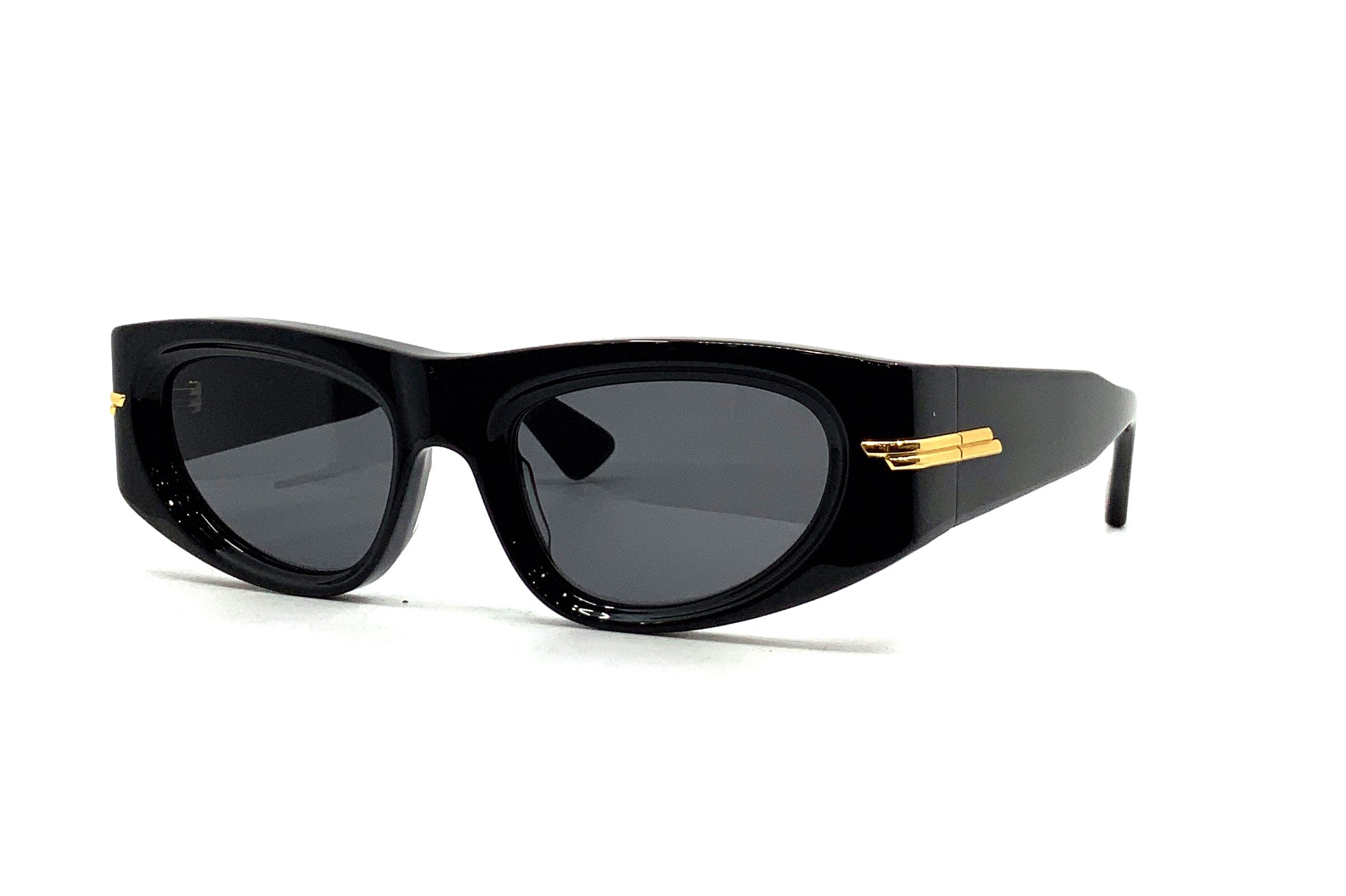 Bottega Veneta BV1144S (001) Sunglasses - Luxury Polarized UV Protection for Men & Women - Perfect for Outdoor Activities, Travel, and Fashion Accessories