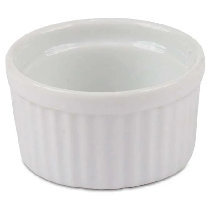 Premium Porcelain Ramekins - Set of 6 Small Baking Dishes for Crème Brûlée, Soufflés & Desserts - Elegant White Ceramic Ramekins for Oven, Microwave & Dishwasher Safe - Perfect for Home Baking & Restaurant Use