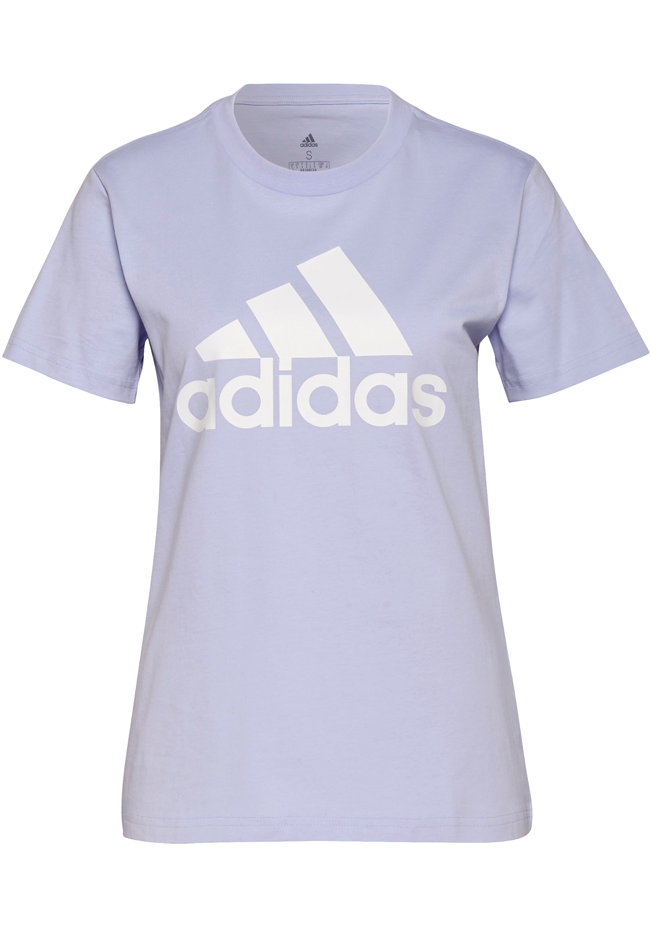 Adidas Women's Big Logo T-Shirt - Casual Short Sleeve Cotton Tee for Everyday Wear, Gym & Street Style