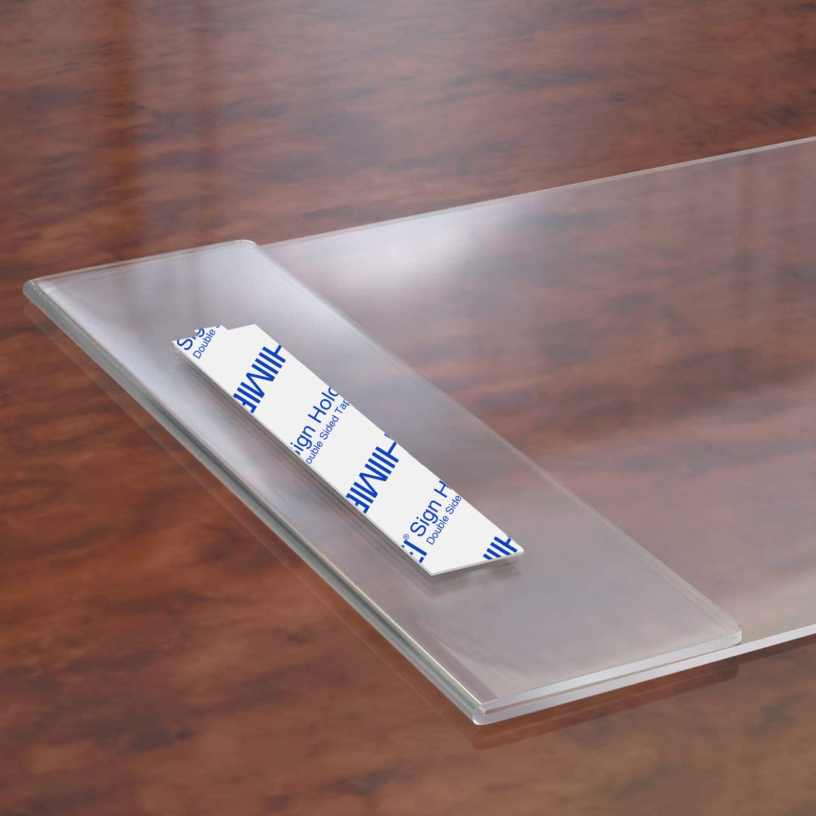 Clear Acrylic Wall Sign Holder 8.5x11 with 3M Tape - 12 Pack Vertical & 12 Pack Horizontal - Perfect for Retail Displays, Office Signs, and Restaurant Menus