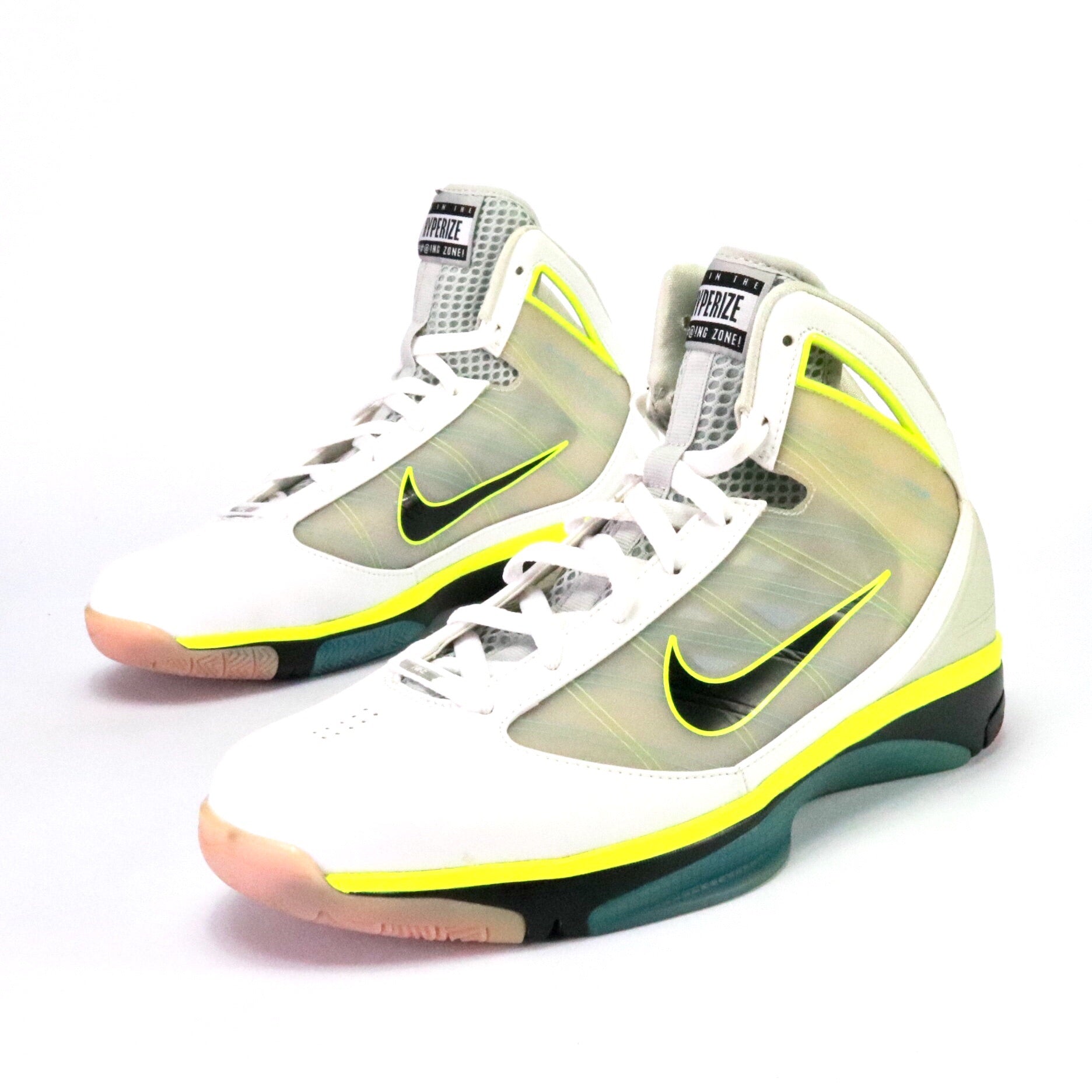 Nike Hyperize White Max Basketball Shoes - High-Performance Sneakers for Men - Perfect for Indoor & Outdoor Courts - Lightweight & Comfortable for Jumping & Running