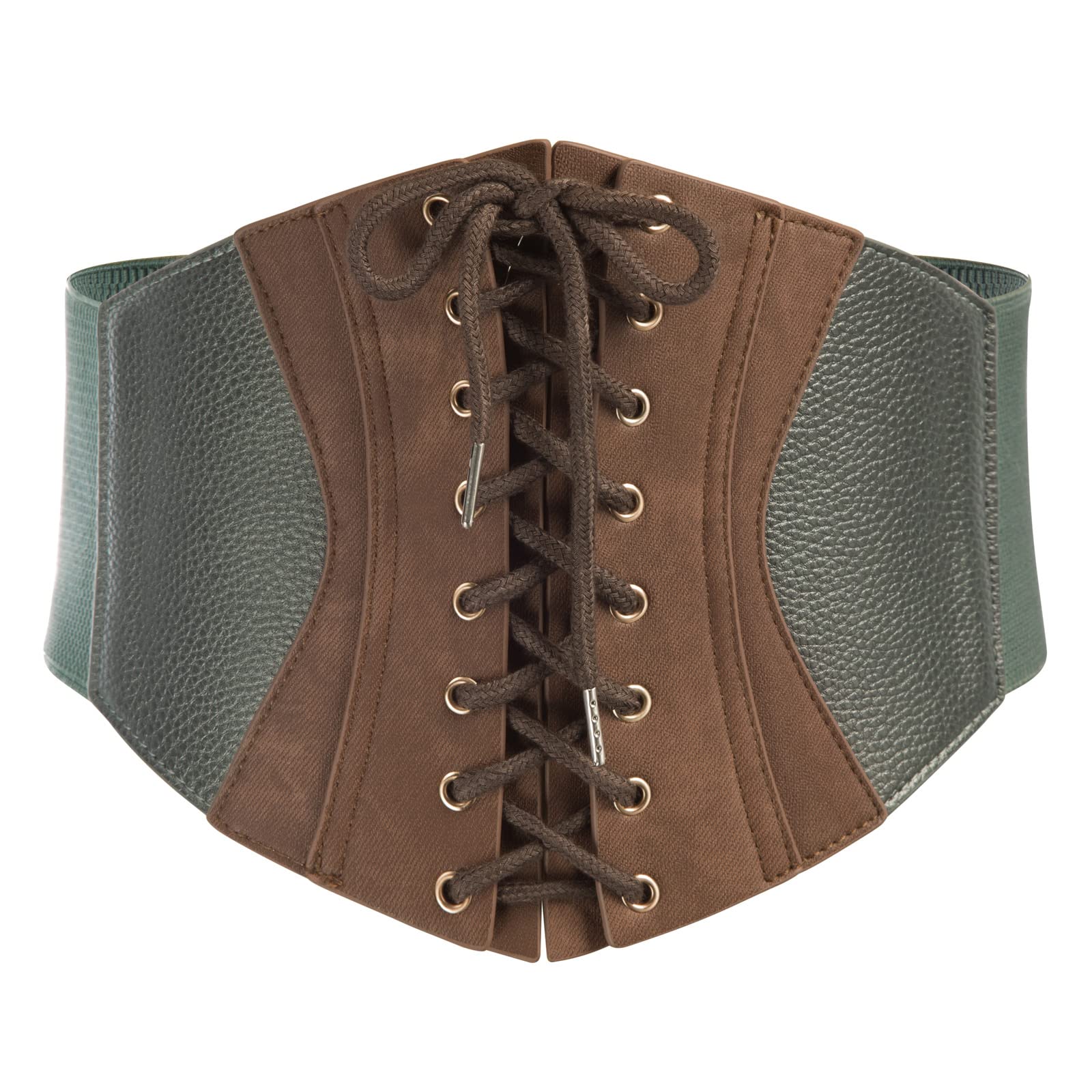 GRACE KARIN Women's Vintage Corset Belt - Adjustable Lace-Up Cinch Waist Belt with Elastic for Waist Training & Shapewear | Perfect for Steampunk Costumes, Burlesque Outfits & Gothic Fashion