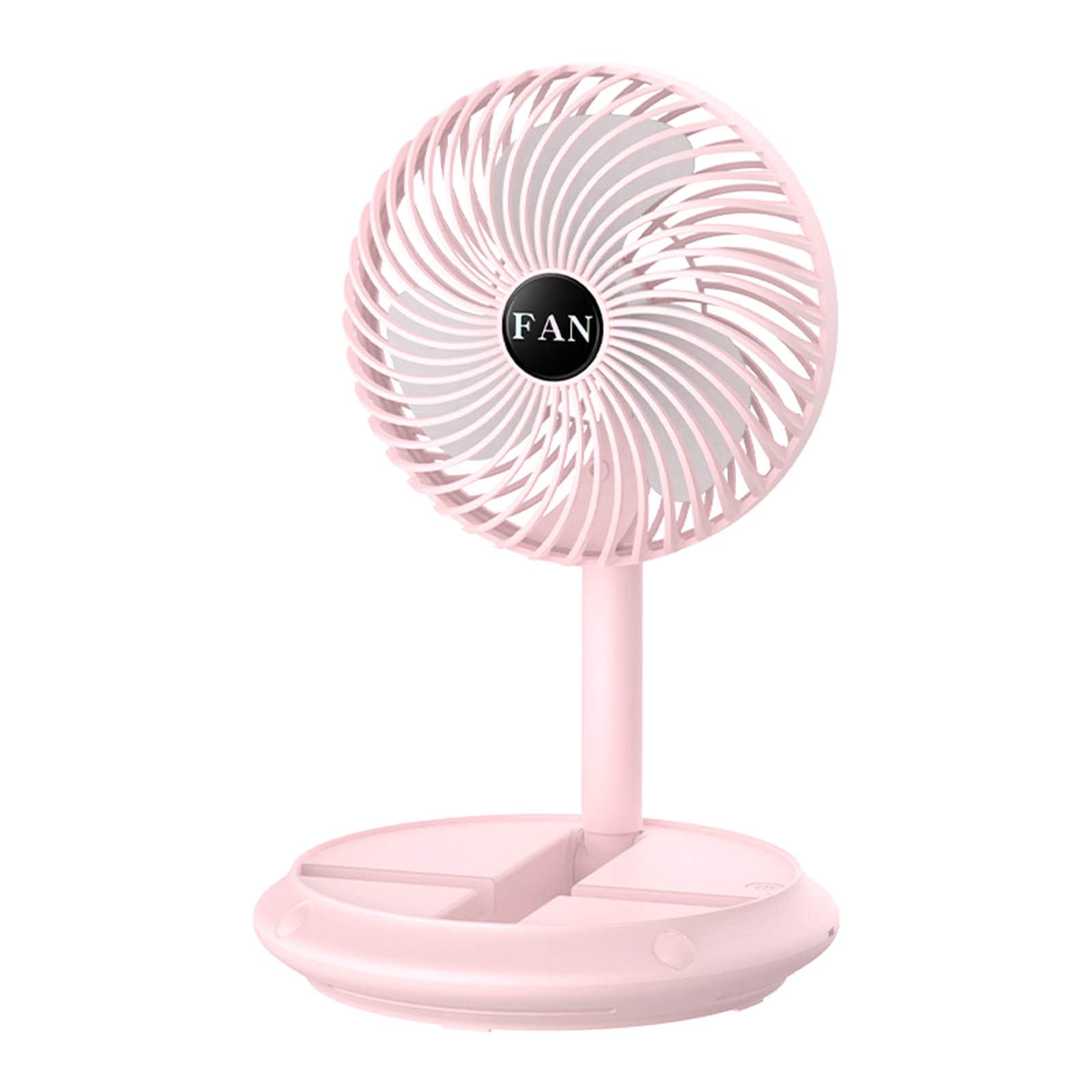 2#ZU Creative Retractable Folding Fan with USB Charging - Portable Desk Fan for Office, Home & Travel - Ultra Quiet Cooling Fan for Work, Study & Outdoor Use