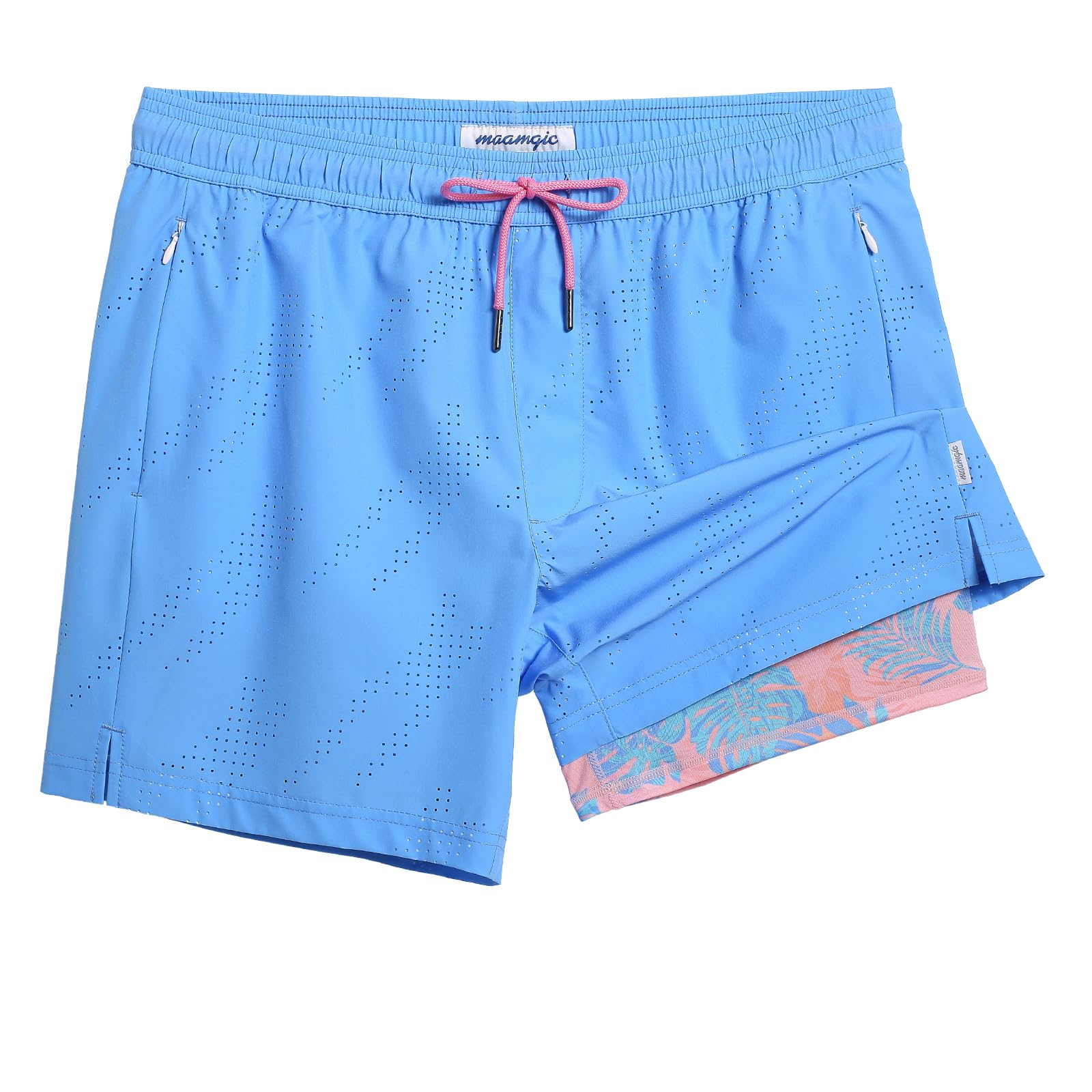 **Maamgic Men's Swim Trunks with Compression Liner – 5