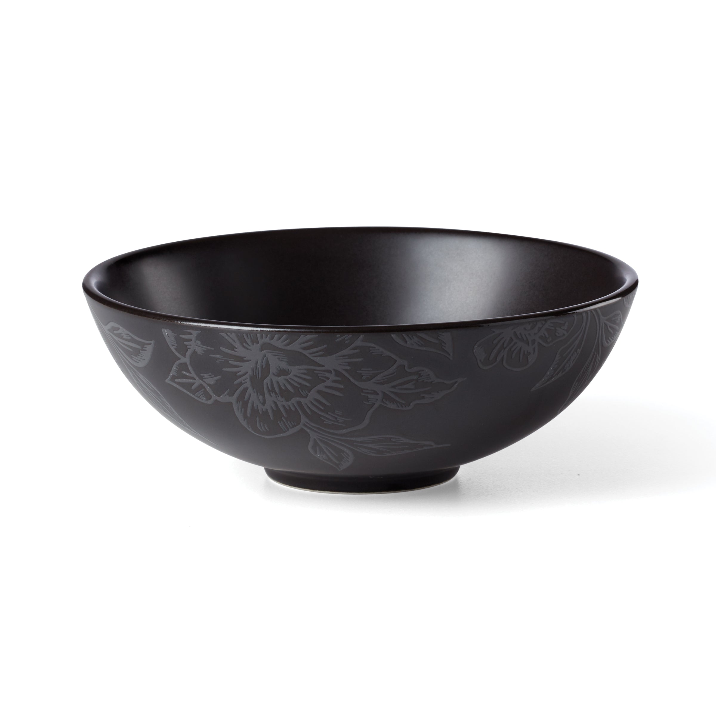 Roseto Charcoal 12-Piece Dinnerware Set - Elegant Stoneware Plates, Bowls & Mugs for Everyday Dining, Dinner Parties & Family Gatherings