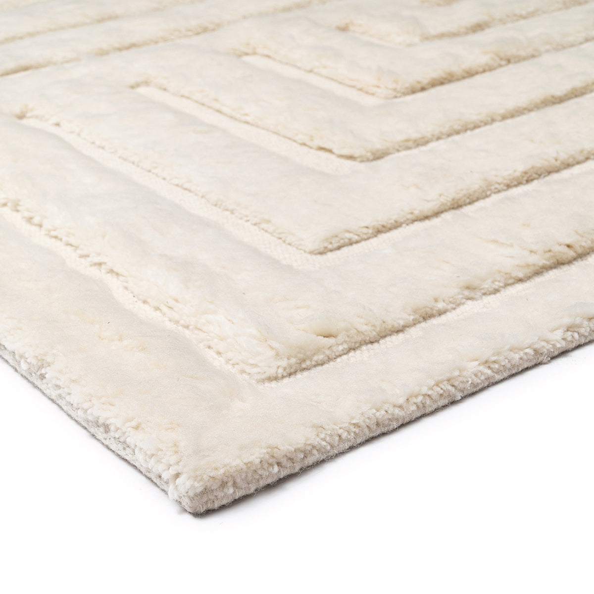 Fontana Abstract Textured Wool Rug - Soft Modern Area Rug for Living Room, Bedroom & Office - Premium Handmade Home Decor
