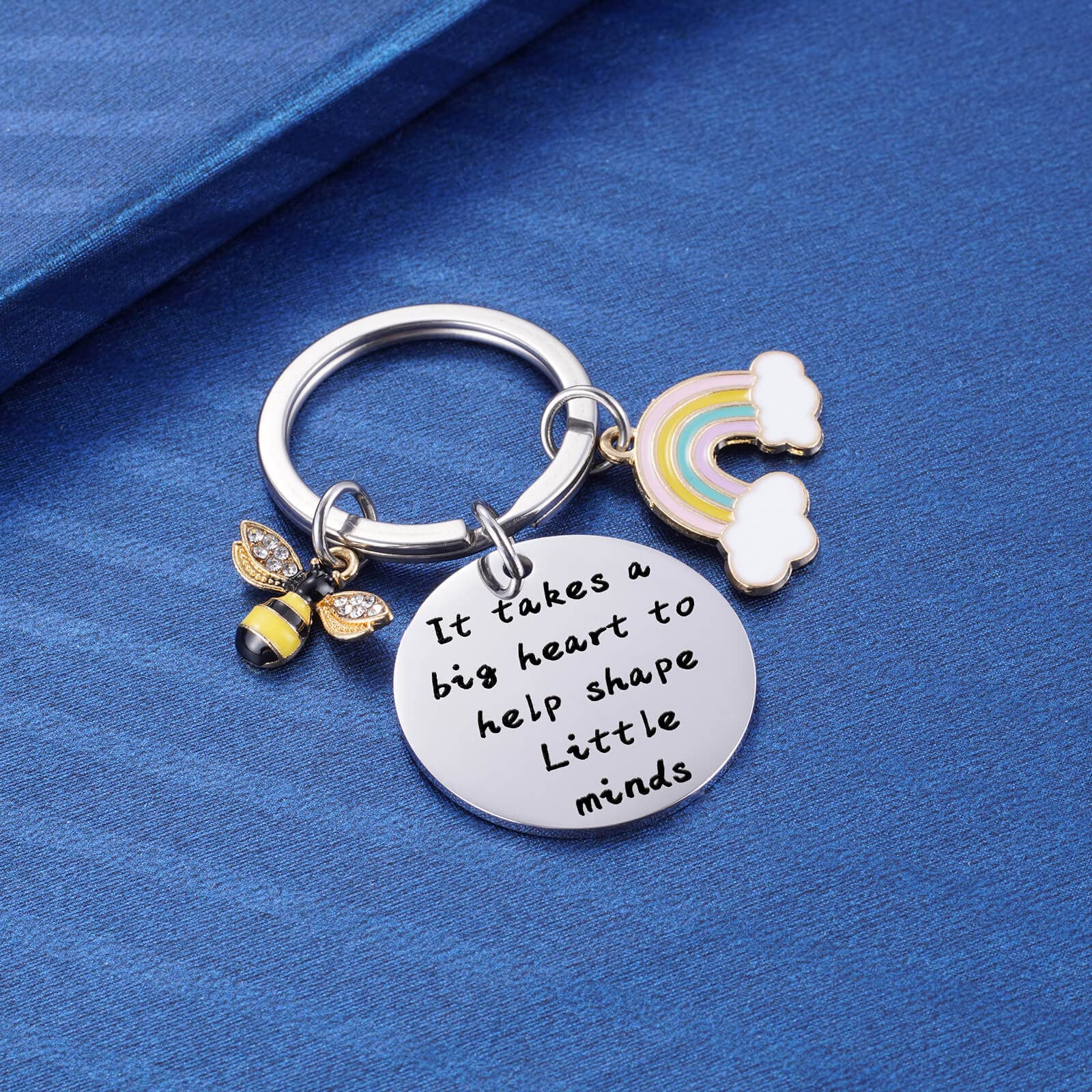 Teacher Appreciation Keychain Gifts - Best Retirement & Thank You Present for Teachers (Women & Men) - End of Term Keyring - Perfect for Teacher's Day, Retirement Parties & School Gifts