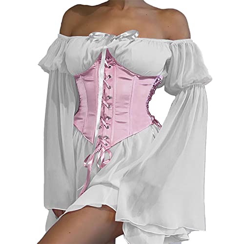 03-off White+pink Set