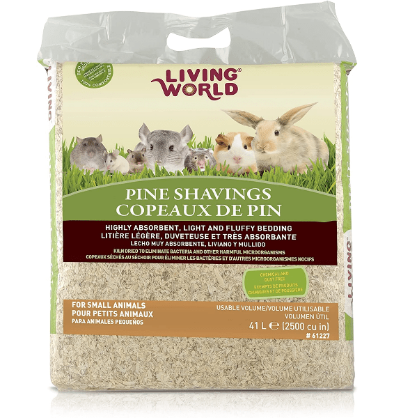 Living World Pine Shavings for Small Animals - Natural Bedding for Hamsters, Rabbits & Guinea Pigs - Soft & Absorbent Small Pet Cage Liner - Perfect for Cages, Hutches & Nesting Areas