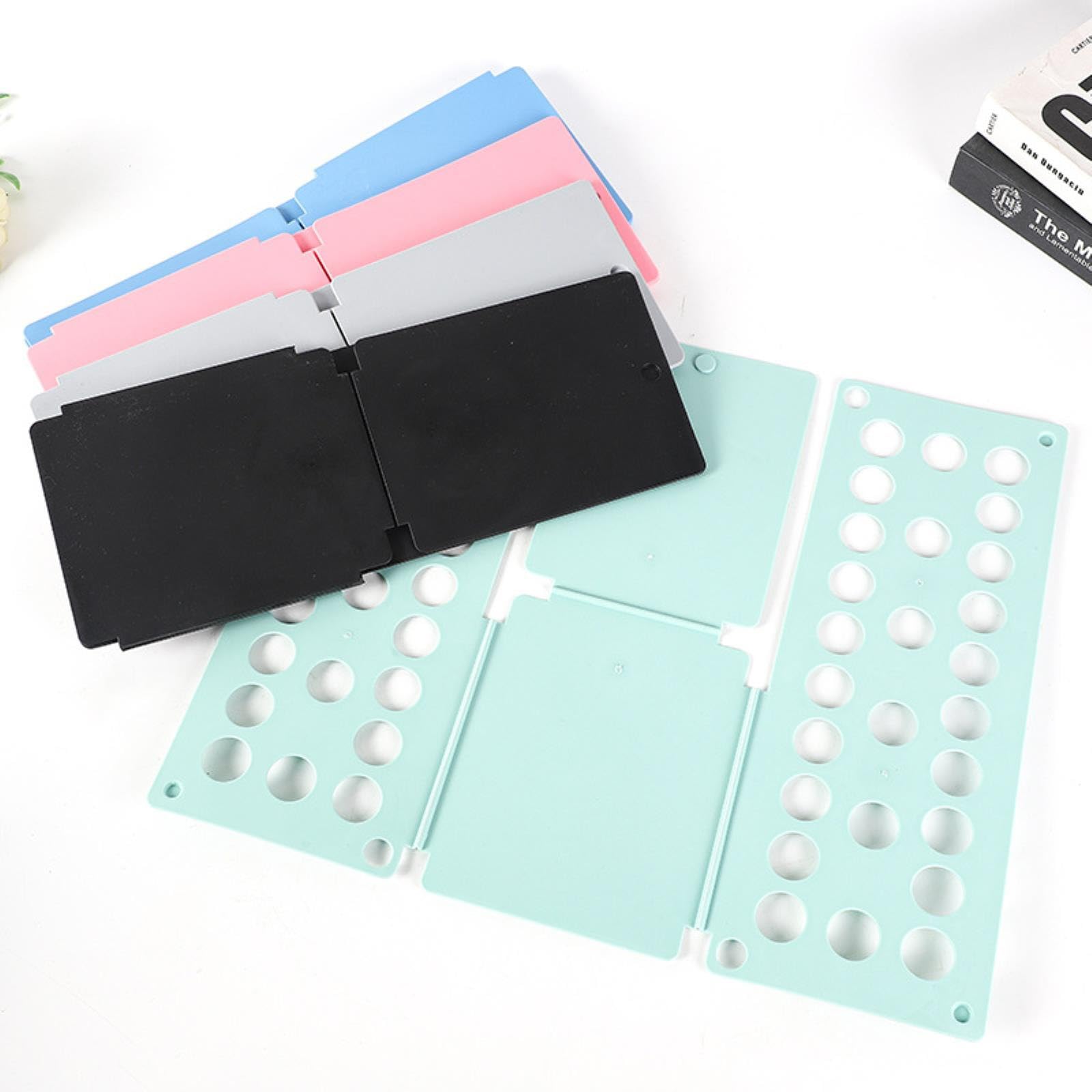 Foldable Clothes Folding Board for Kids - Easy & Fast to Use, Portable Laundry Helper, Pink (40 x 48cm) - Perfect for Travel, Dorm Rooms & Home Organization