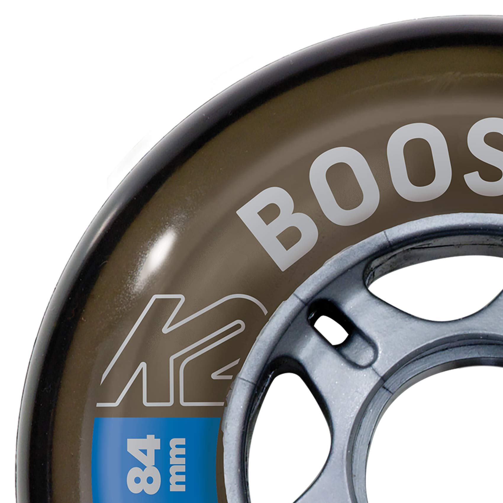 K2 Booster 84mm 82A 8-Wheel Inline Skates Pack - High Performance Wheels for Aggressive Skating, Roller Derby & Outdoor Sports