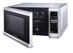 Compact 0.6 Cu Ft Stainless Steel Microwave Oven with Optional Trim Kit - RV-787S - Perfect for Small Kitchens, Dorms, RVs & Apartments
