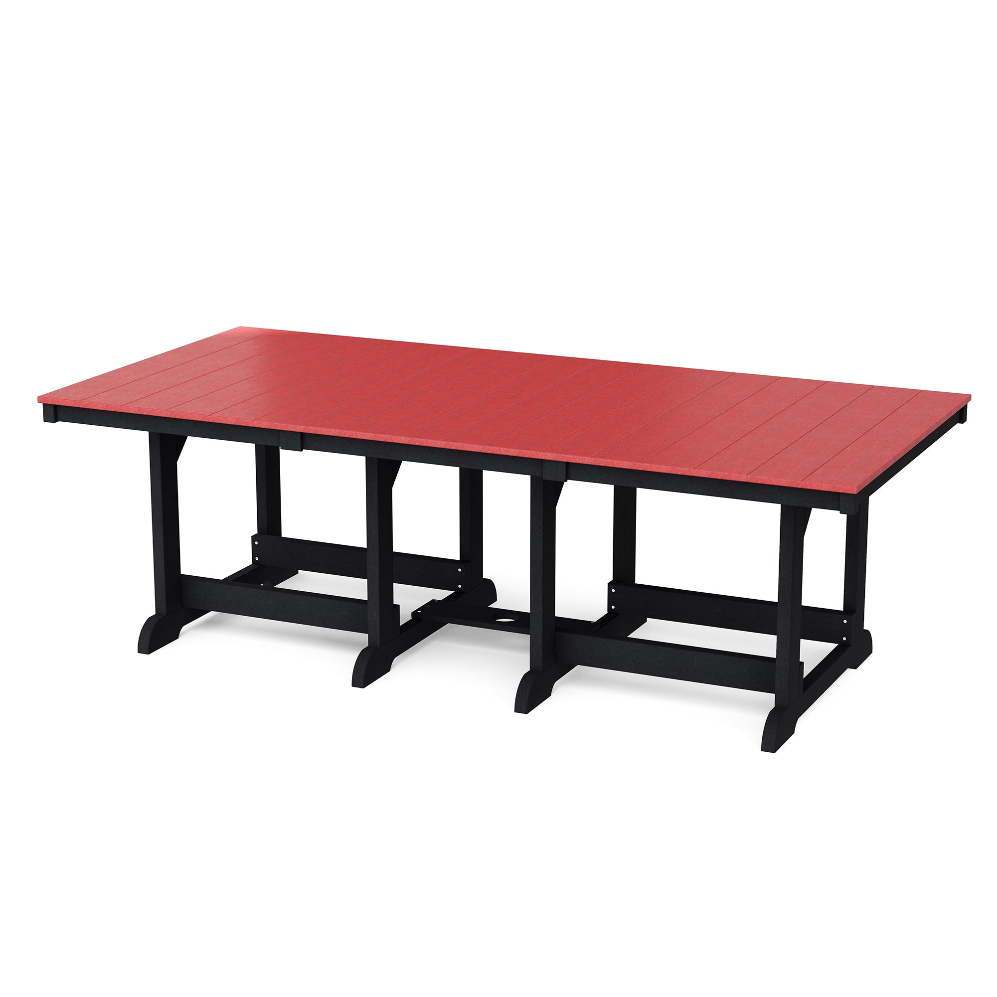 Heritage 44x96 Inch Solid Wood Dining Table - Large Farmhouse Style Dining Room Table for 8-10 People - Perfect for Family Gatherings & Dinner Parties