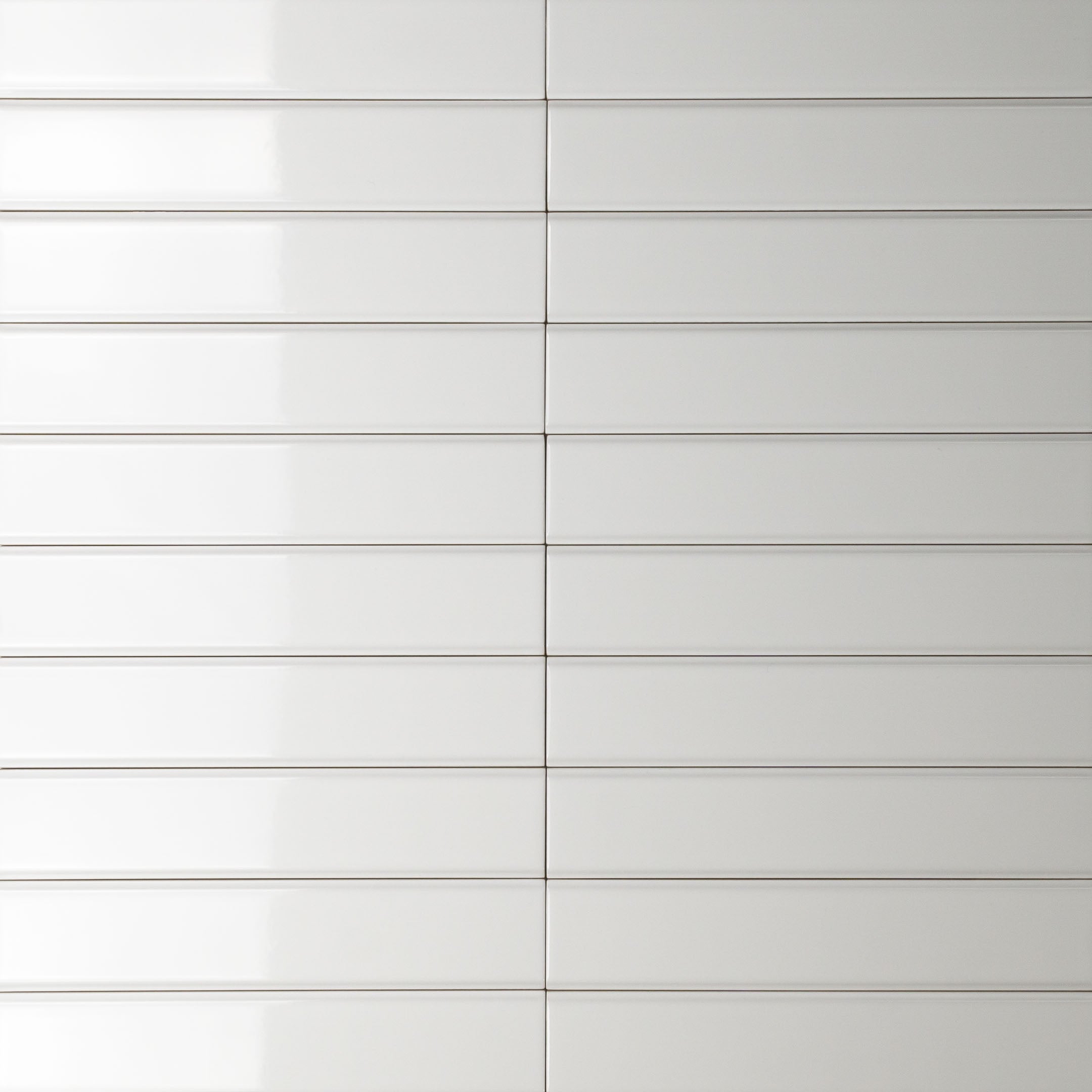 Reagan Beveled Subway Wall Tile - Premium Ceramic Tile for Kitchen Backsplash, Bathroom & Shower - Classic White Glossy Finish - Easy to Clean & Install