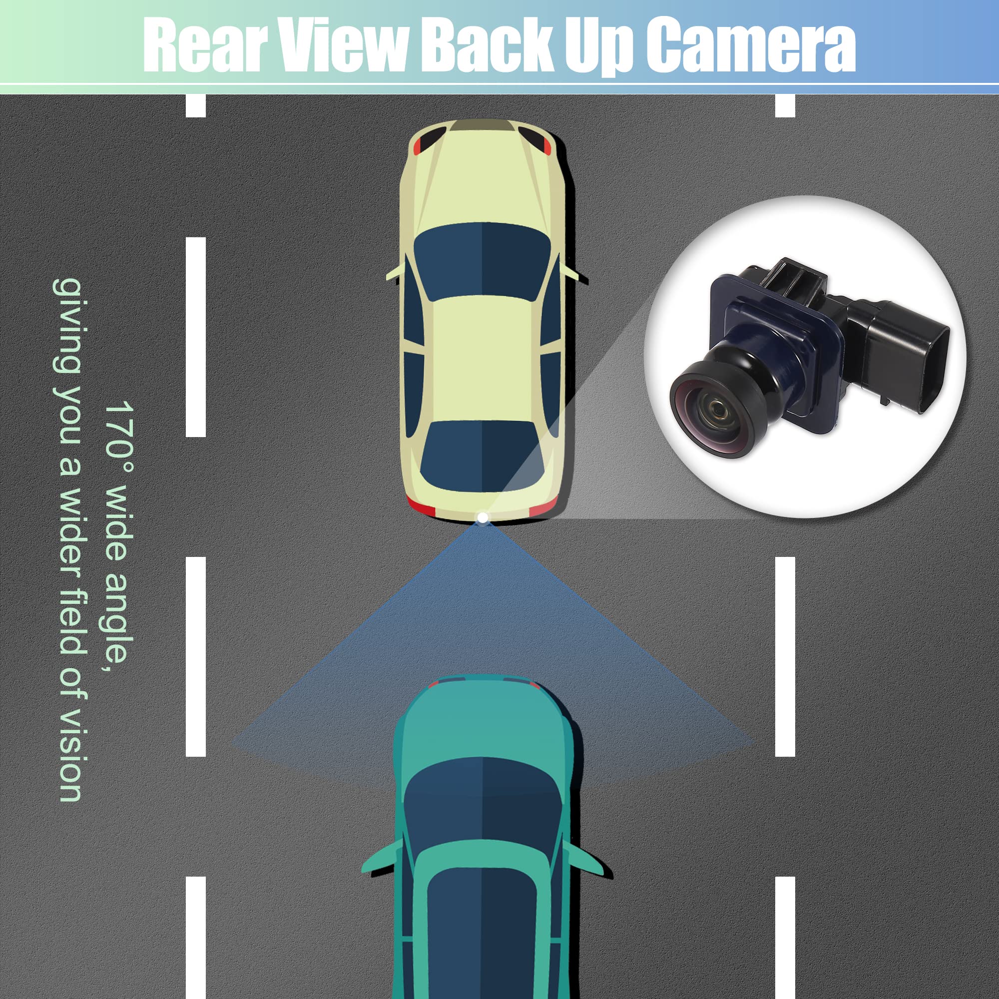 X AUTOHAUX Rear View Backup Camera OE# EB5Z-19G490-A - Compatible with Ford Explorer 2011-2015 | HD Reverse Parking Camera | Easy Installation | Enhanced Safety for Night Driving & Tight Parking Spaces