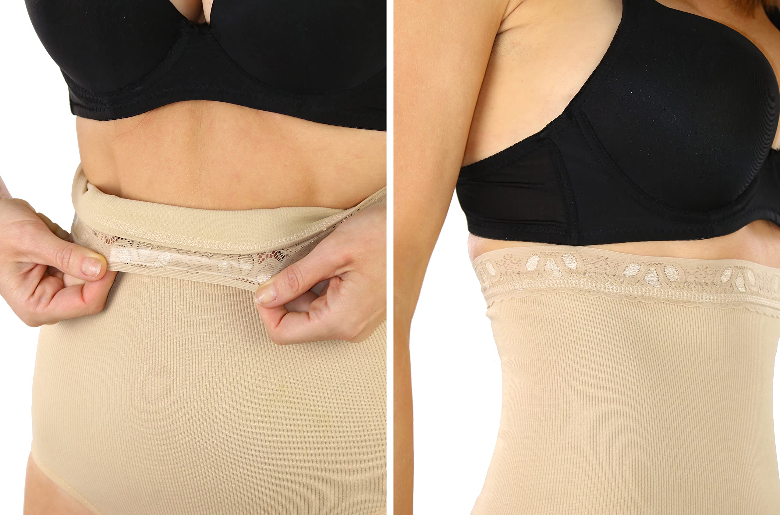 ToBeInStyle Women's High Waisted Shapewear Briefs - Nylon Spandex Blend Tummy Control Panties for Slimming & Body Shaping | Perfect for Everyday Wear, Workouts & Special Occasions