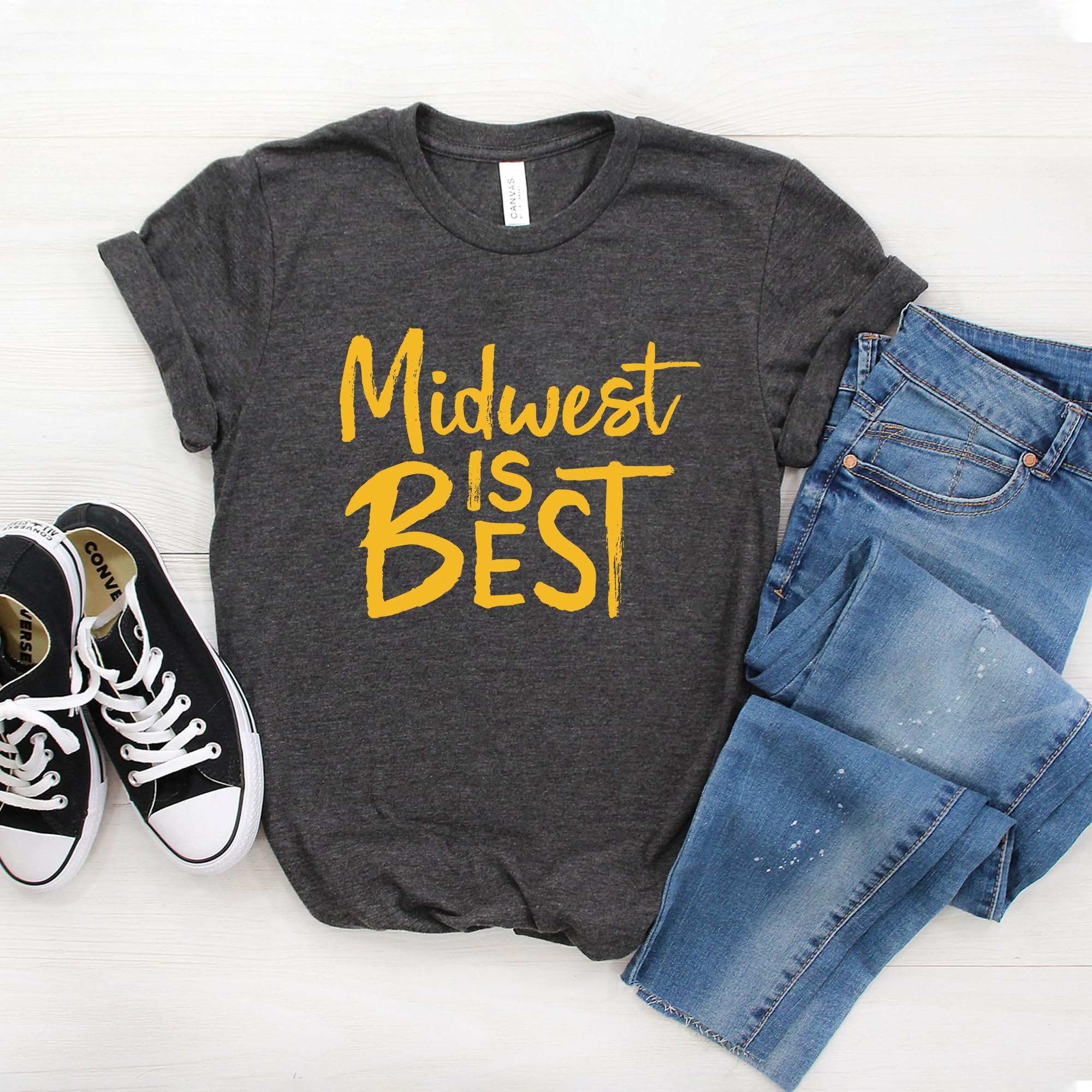 Midwest Pride T-Shirt - Softstyle Unisex Tee - Midwest Gift & Home State Apparel - Perfect for Midwest Lovers & Travel Souvenirs