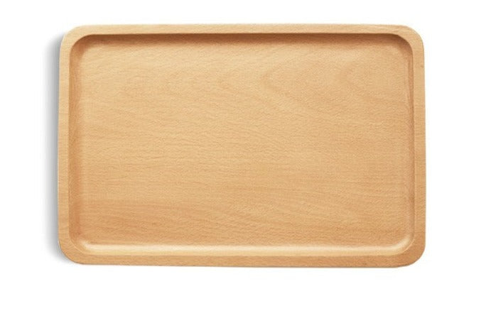 Premium Black Walnut & Beech Solid Wood Fruit Plate Tray with Natural Wax Oil Finish - Perfect for Serving Fruits, Cheese, and Appetizers at Parties and Gatherings