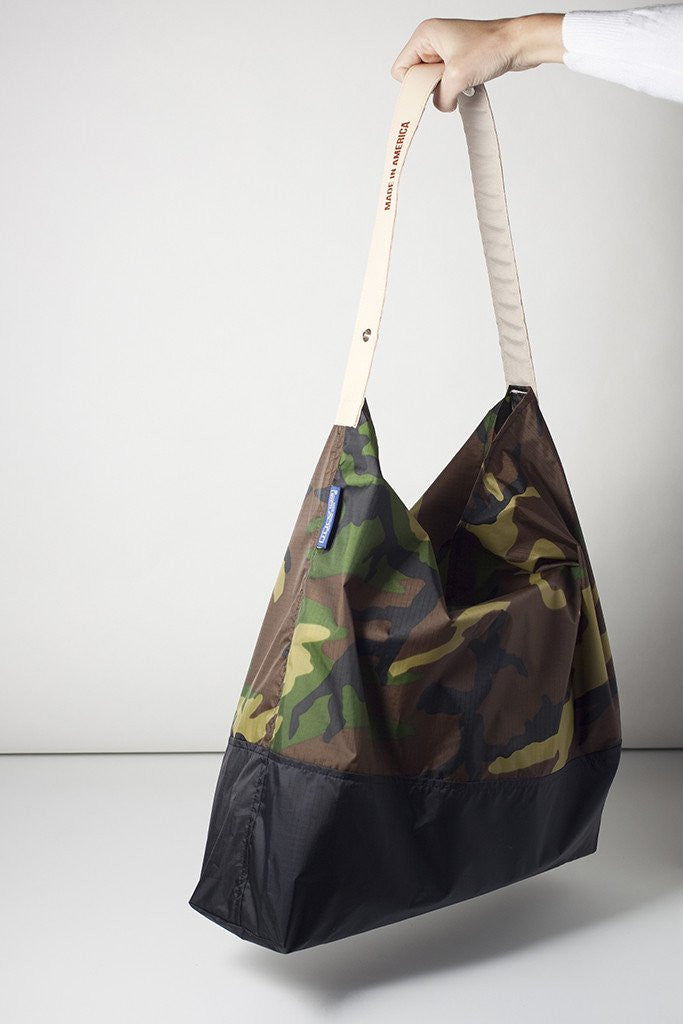July Nine Two Tone Camo & Black Large Backpack - Durable Outdoor Hiking, Travel & College Campus Backpack for Men & Women