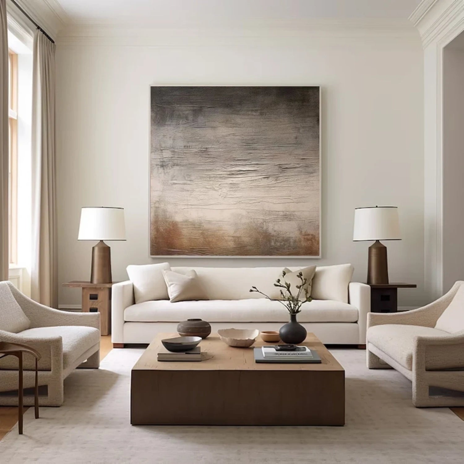 Abstract Painting #AB 421 - Modern Wall Art for Home & Office Decor - Perfect for Living Room, Bedroom or Workspace
