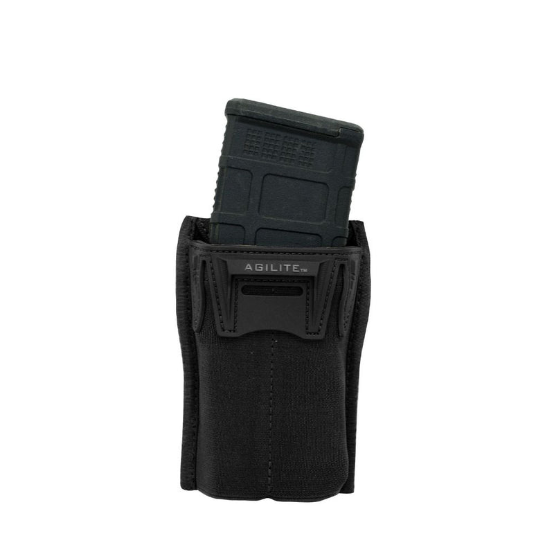 Agilite Pincer Single 5.56 Magazine Pouch - Tactical Molle-Compatible Rifle Magazine Holder for AR-15, M4 - Perfect for Military, Law Enforcement & Outdoor Shooting Range Use