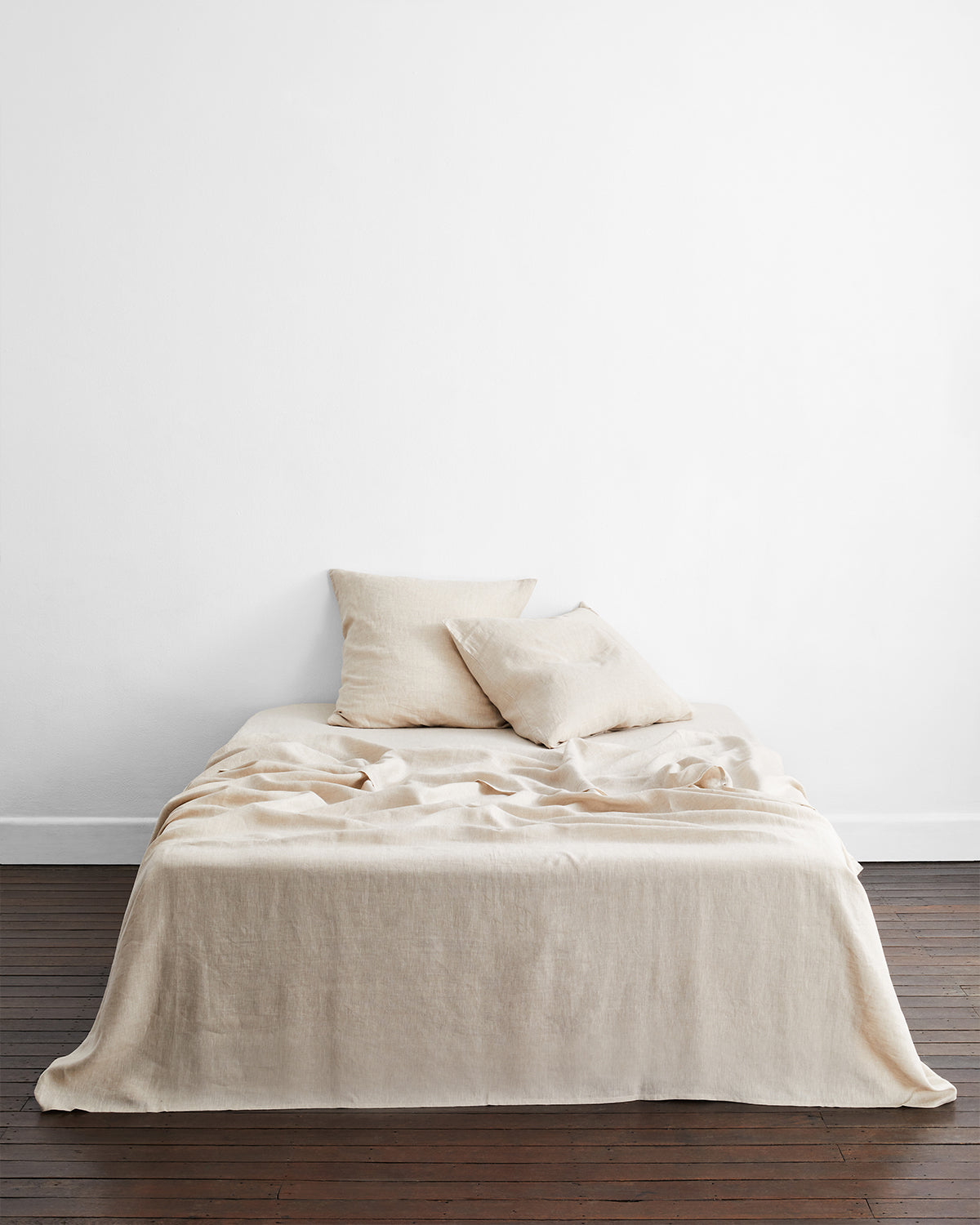 Premium 100% French Flax Linen Oatmeal Pillowcase Set of 2 - Breathable & Hypoallergenic Bedding for Luxury Hotels, Guest Rooms & Master Bedrooms