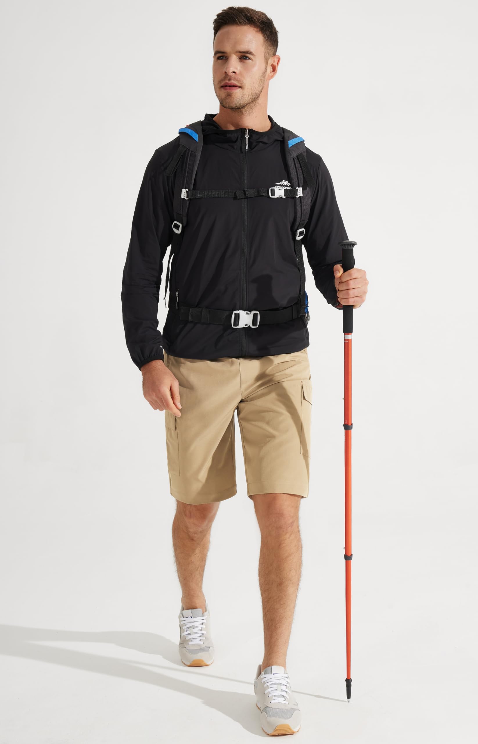 **Libin Men's Hiking Cargo Shorts - Lightweight Quick-Dry Athletic Shorts for Golf, Outdoor & Active Wear with Zipper Pockets - Perfect for Camping, Running & Travel**