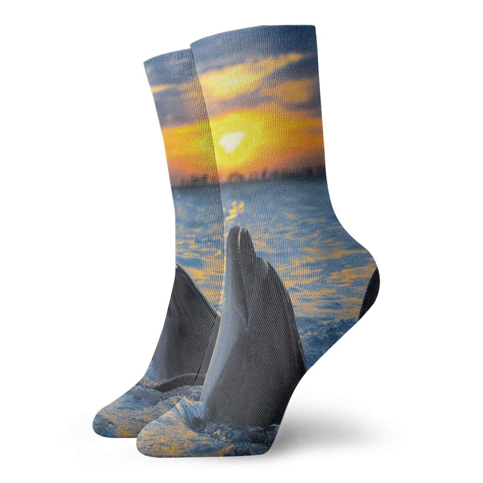 GULTMEE Funky Colorful Cushion Sport Socks - Athletic Cushioned Running Performance Crew Socks for Men & Women - Perfect for Jogging, Gym Workouts & Casual Wear