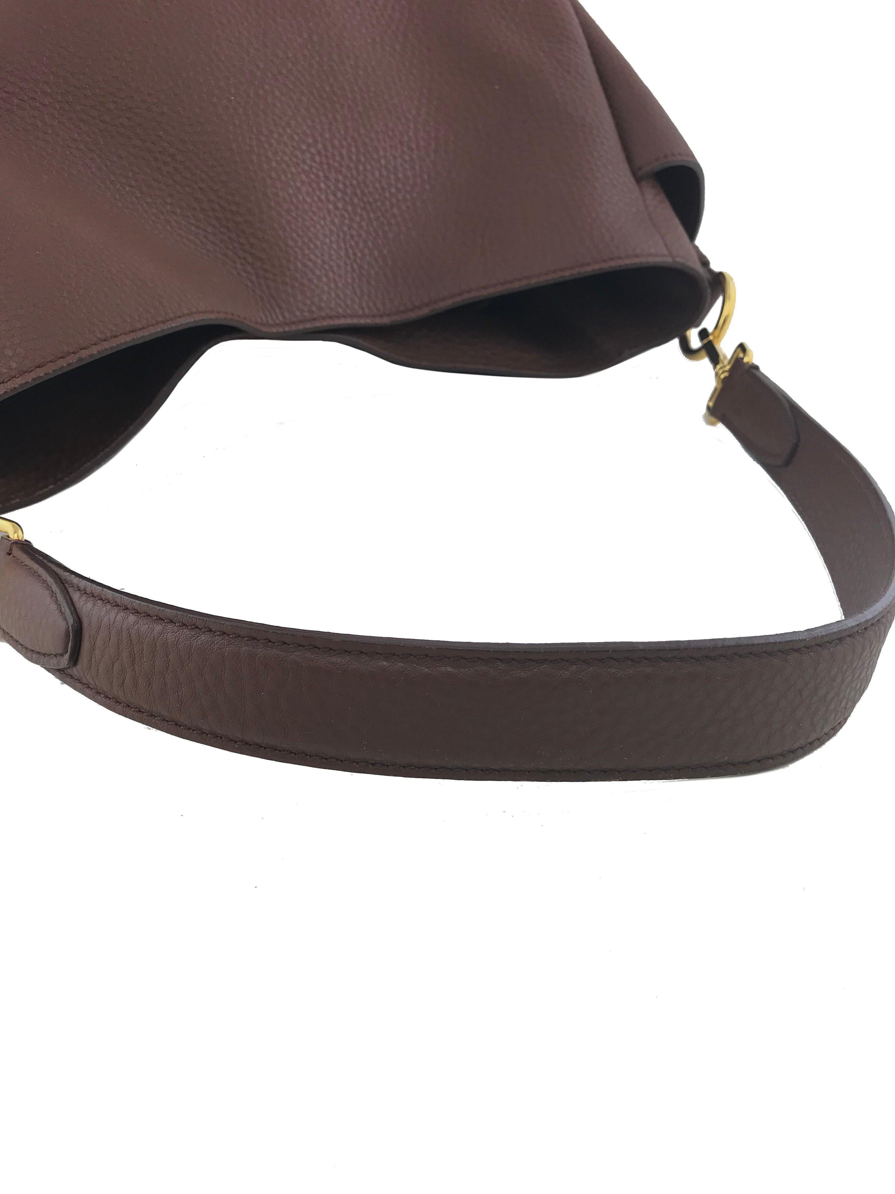 Prada Vitello Daino Leather Side Pocket Hobo Bag for Women | Luxury Italian Designer Handbag | Perfect for Work, Travel & Everyday Use