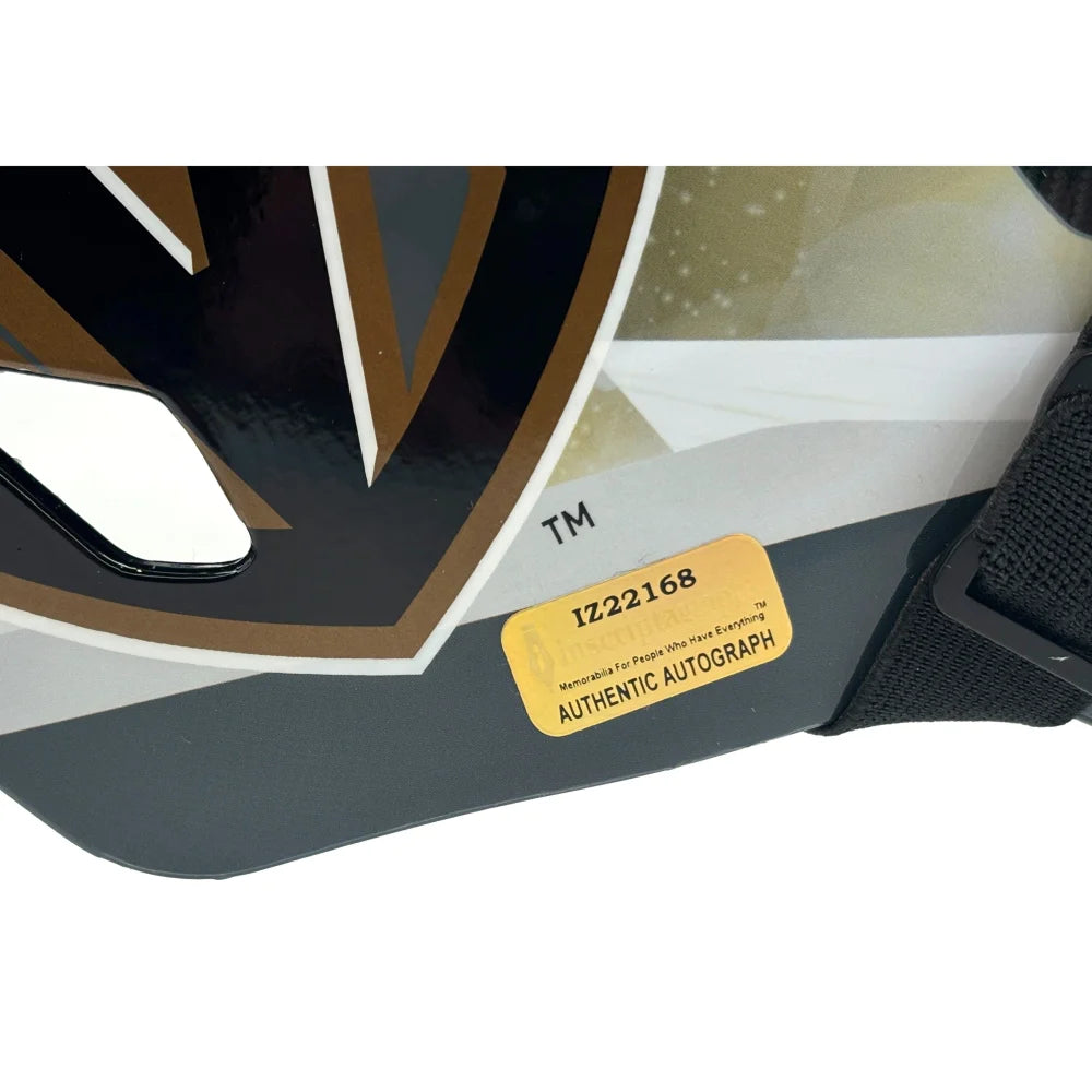 Hill Thompson Quick Signed Vegas Golden Knights Stanley Cup Goalie Mask Adin - Authentic NHL Hockey Collectible for Fans & Memorabilia - Perfect for Display, Gifts, and Sports Memorabilia Collections
