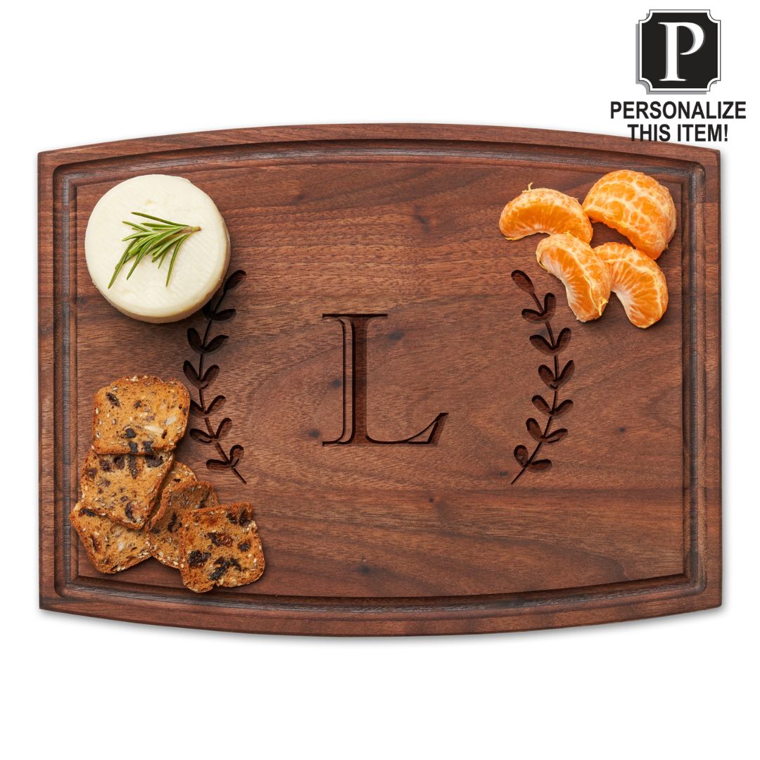 Personalized Walnut Wood Cutting Board & Cheese Board - 12