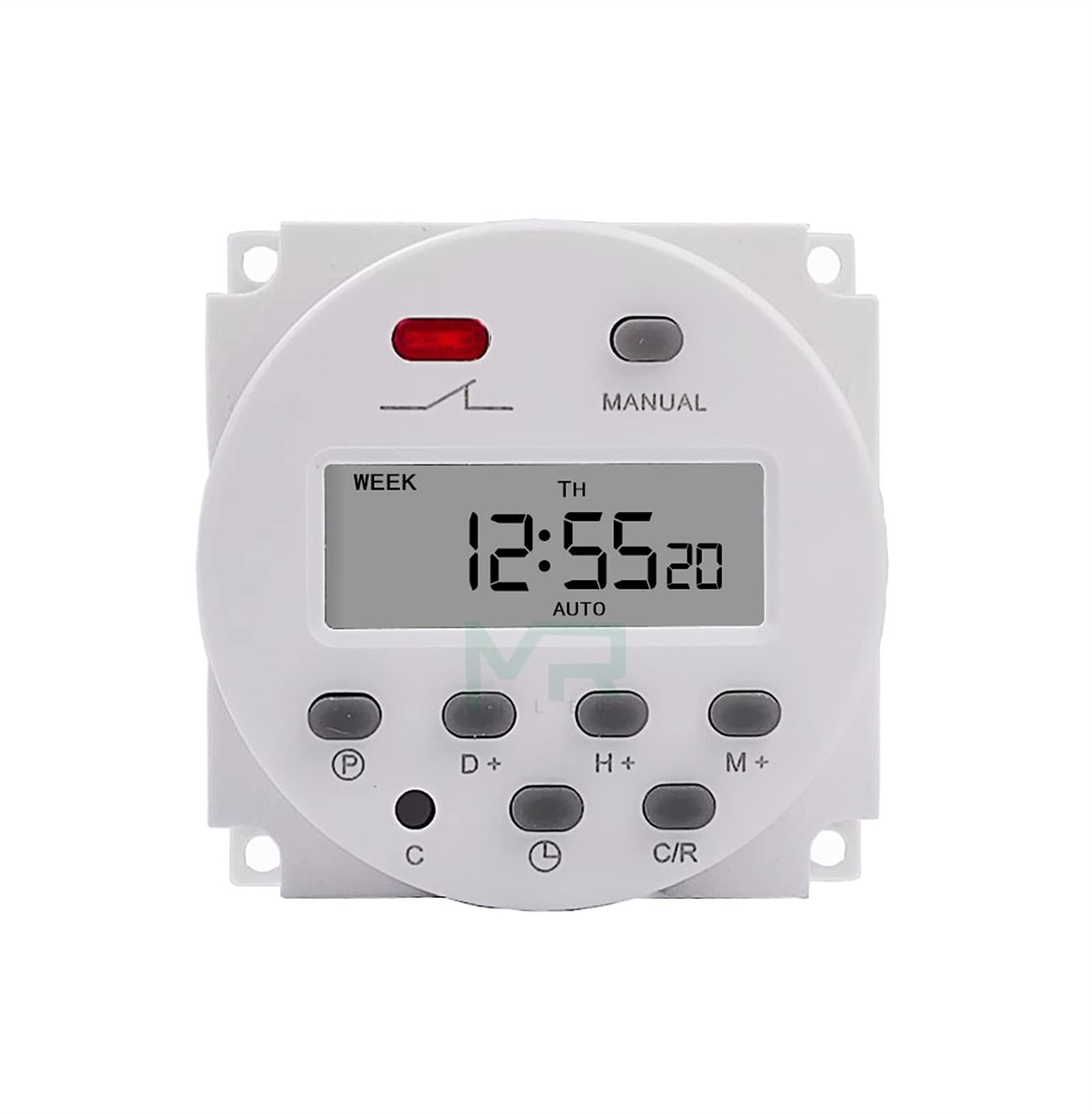 CN101A Digital LCD Power Timer - Programmable Time Switch Relay 16A, 12V/24V/110V/220V - Perfect for Home Automation, Lighting Control & Energy Saving
