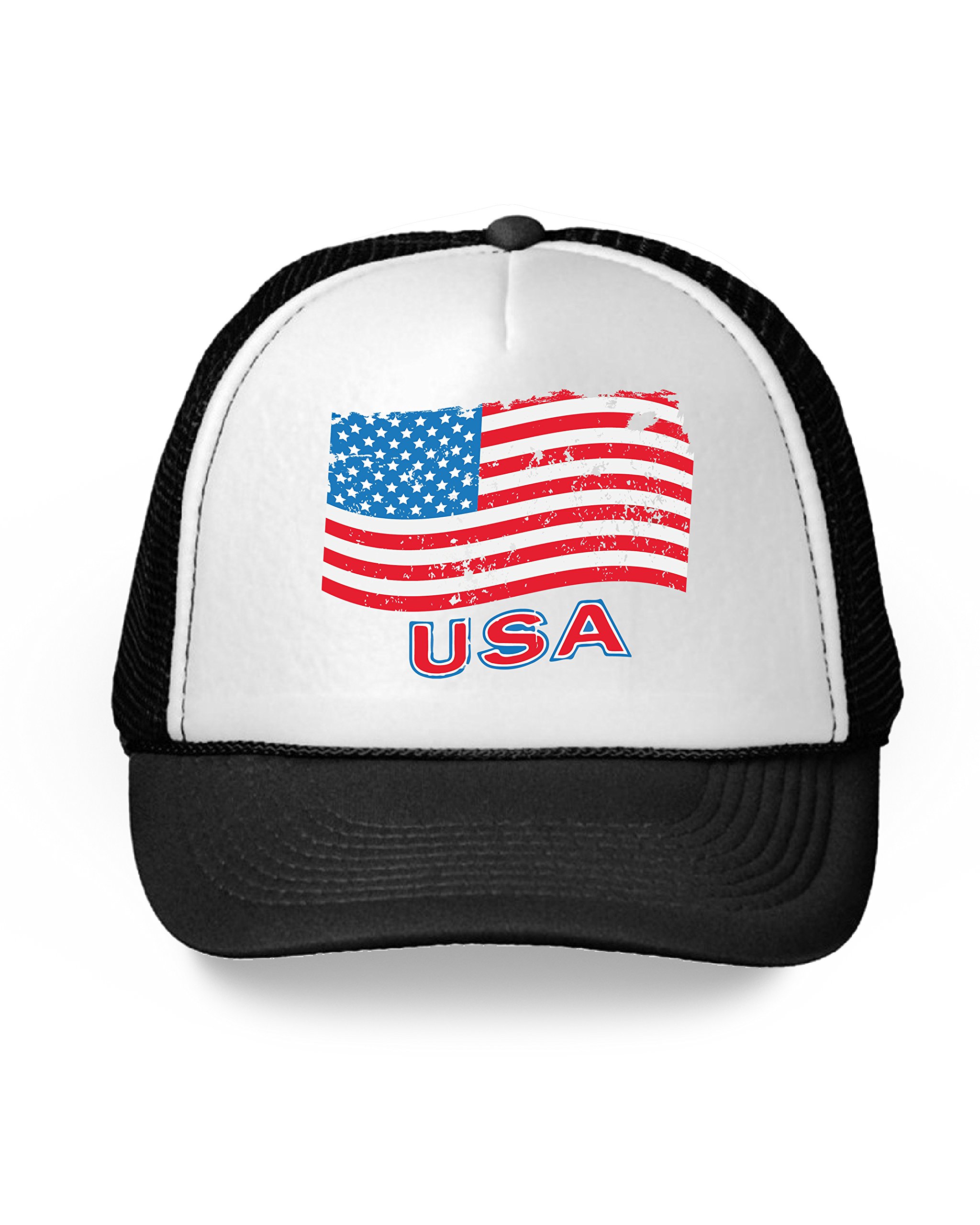 USA Flag Trucker Hat for Men & Women - Patriotic American Baseball Cap for 4th of July, Independence Day, BBQ Parties & Outdoor Events - Adjustable Snapback Design